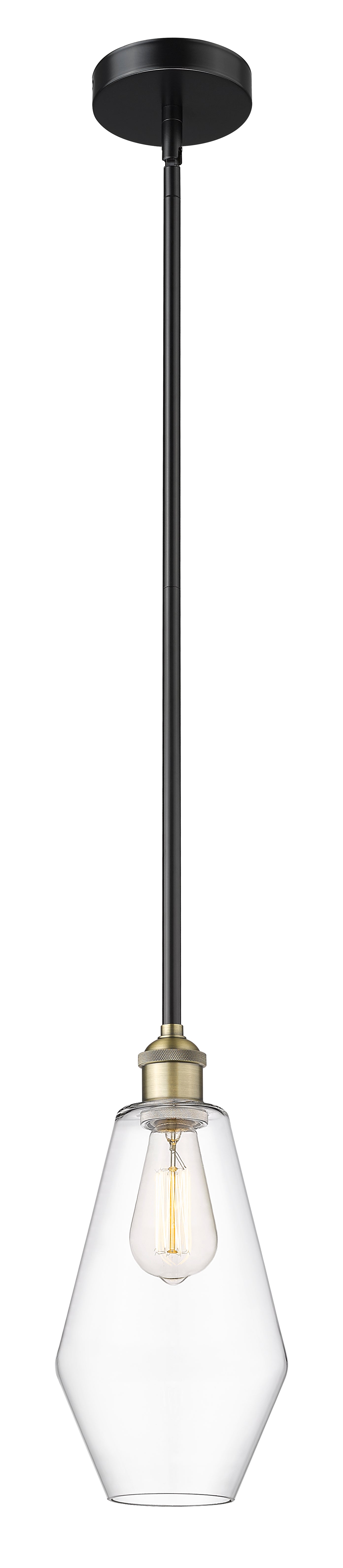 Edison Mini Pendant Antique Brass Finish