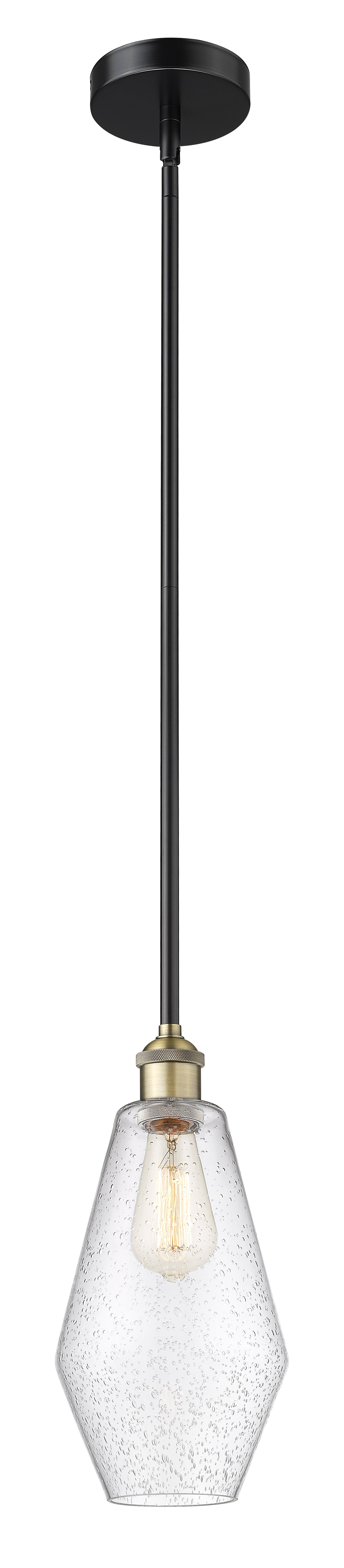 Edison Mini Pendant Antique Brass Finish