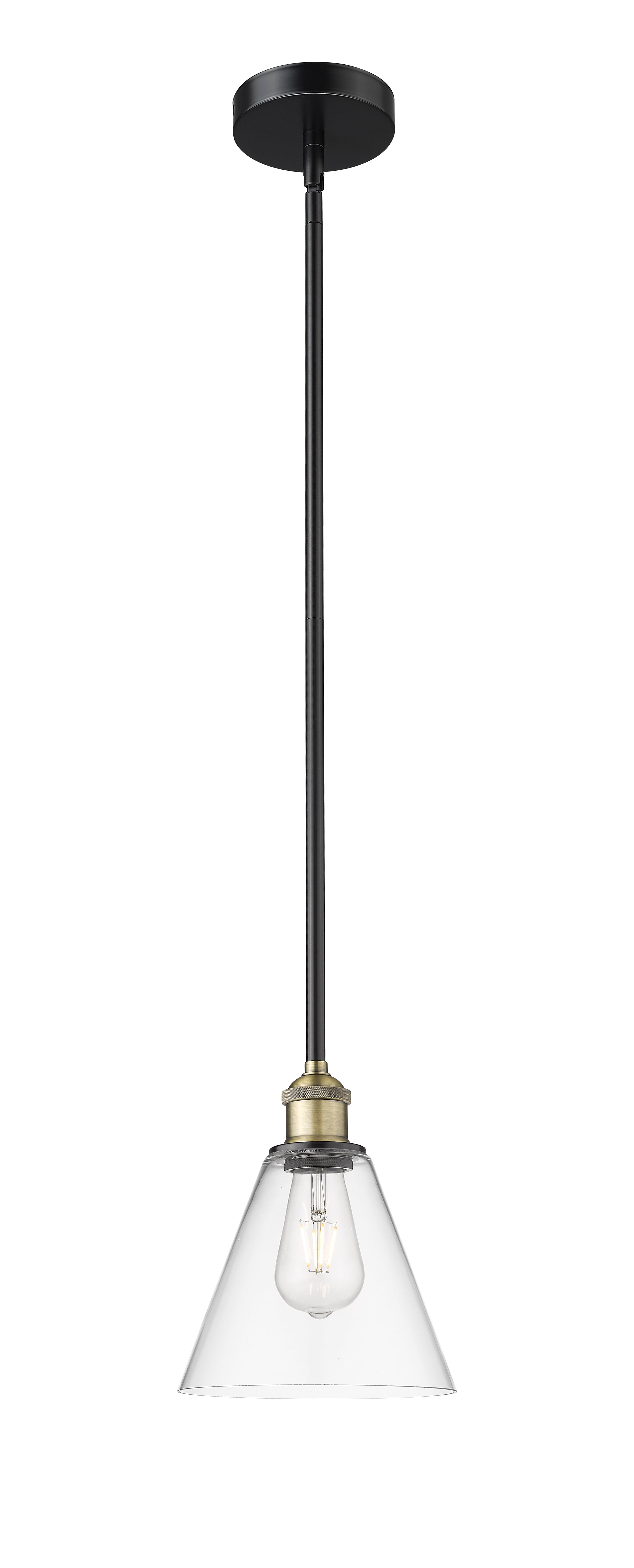 Edison Mini Pendant Antique Brass Finish