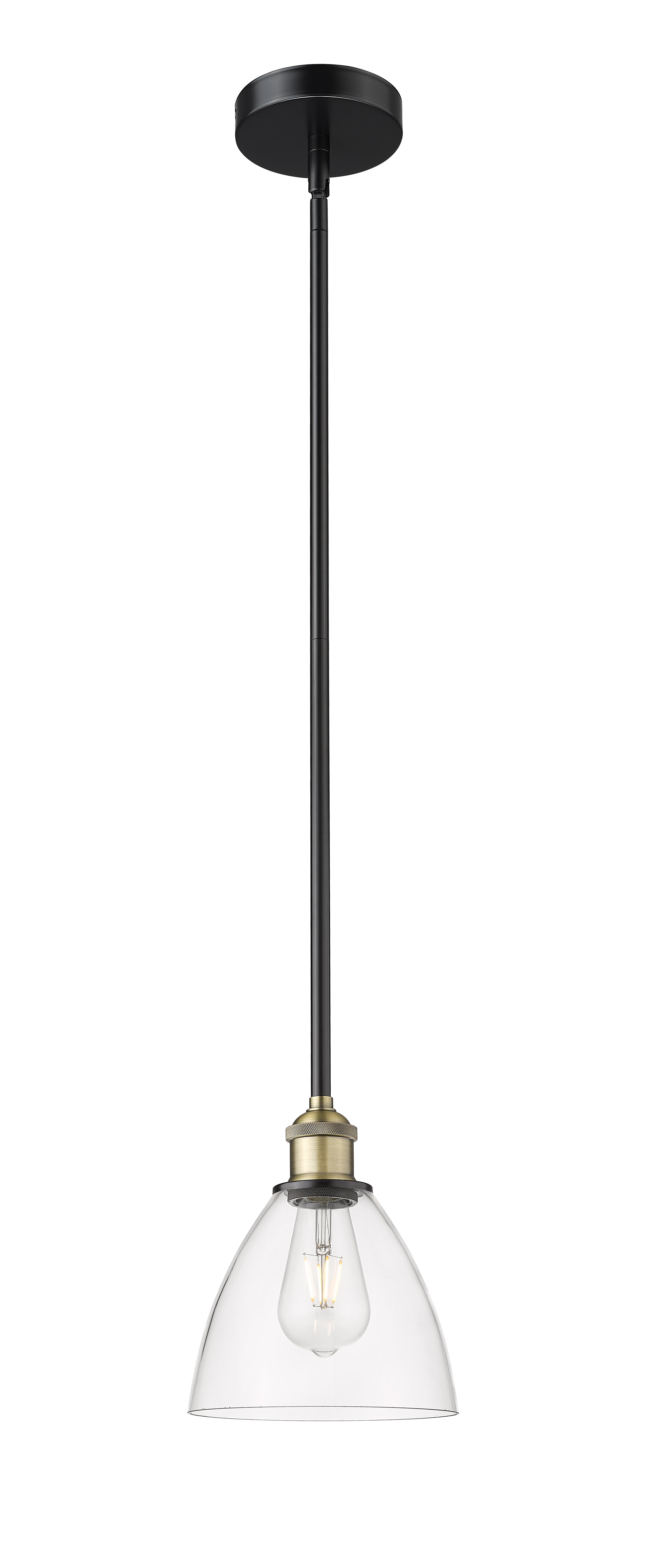 Edison Mini Pendant Antique Brass 9 Inches