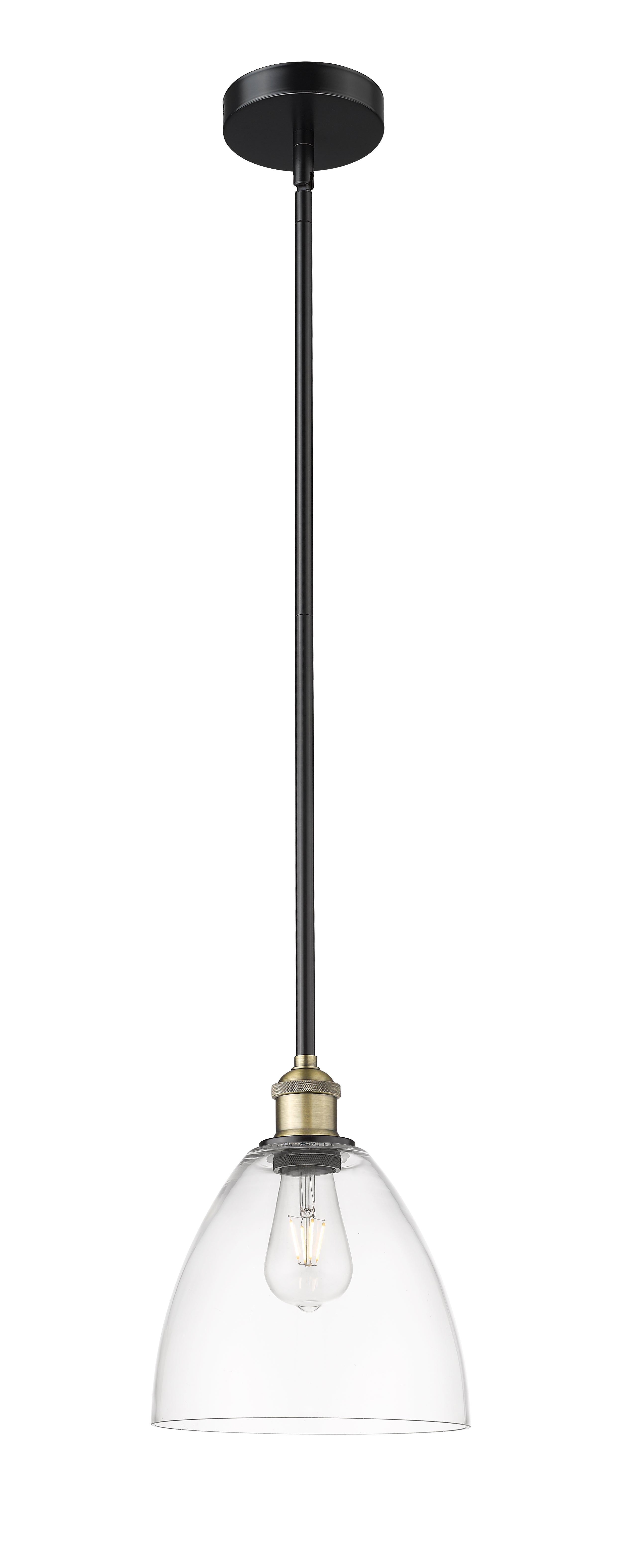 Edison Mini Pendant Antique Brass Cast