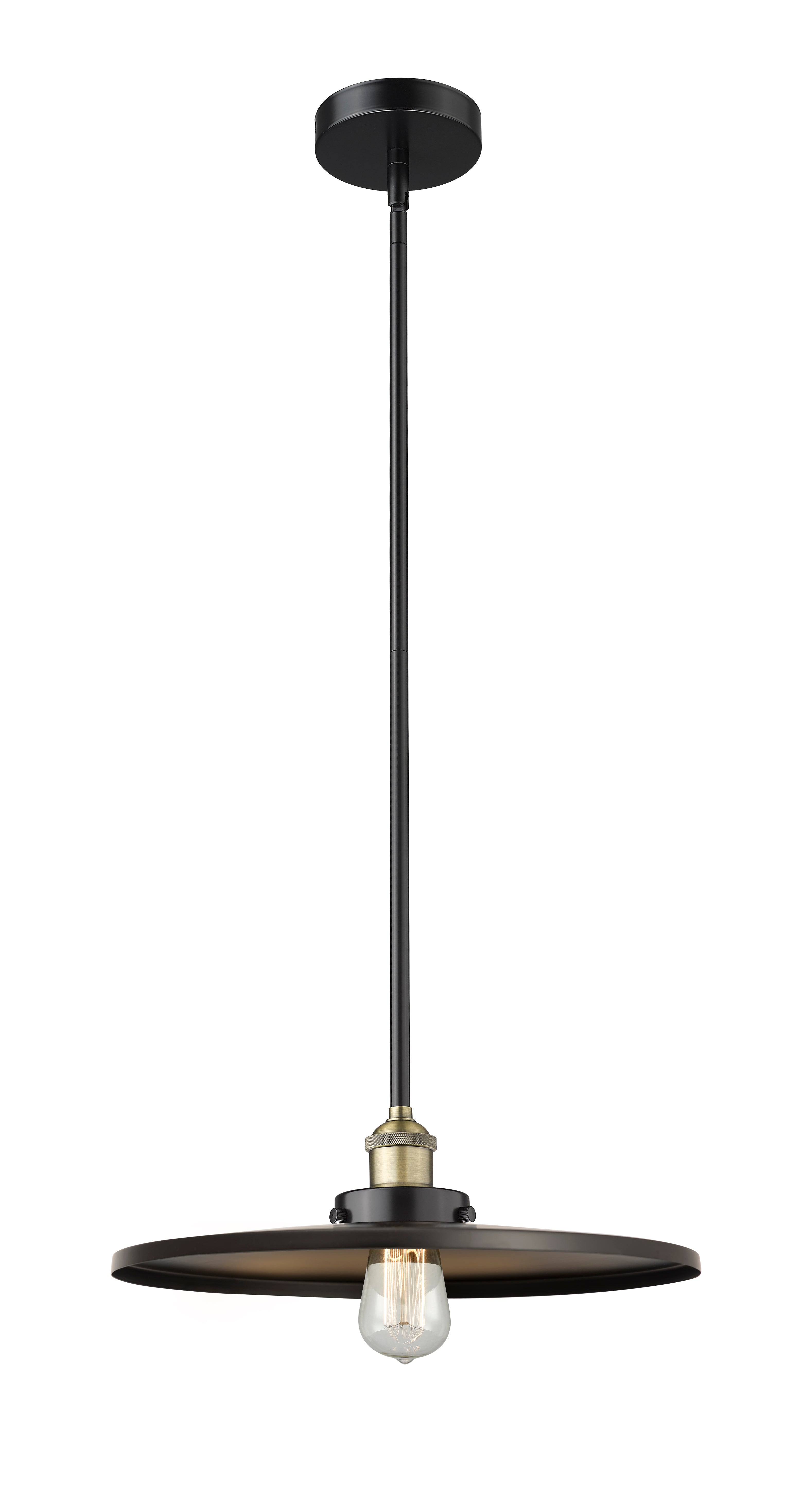 Edison Mini Pendant Brass Steel Finish