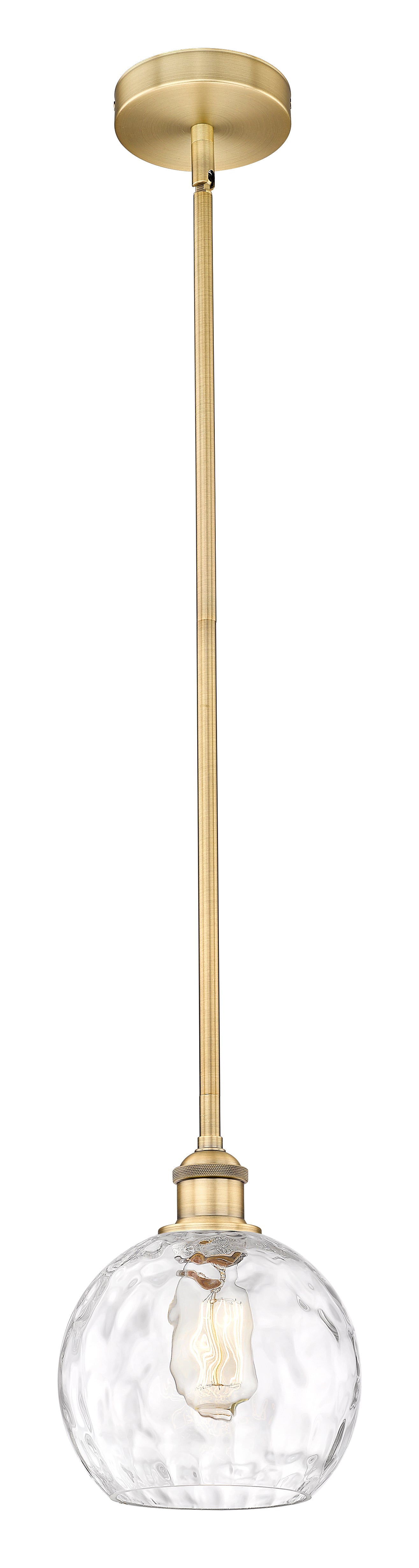 Edison Mini Pendant Antique Brass 8 Inch
