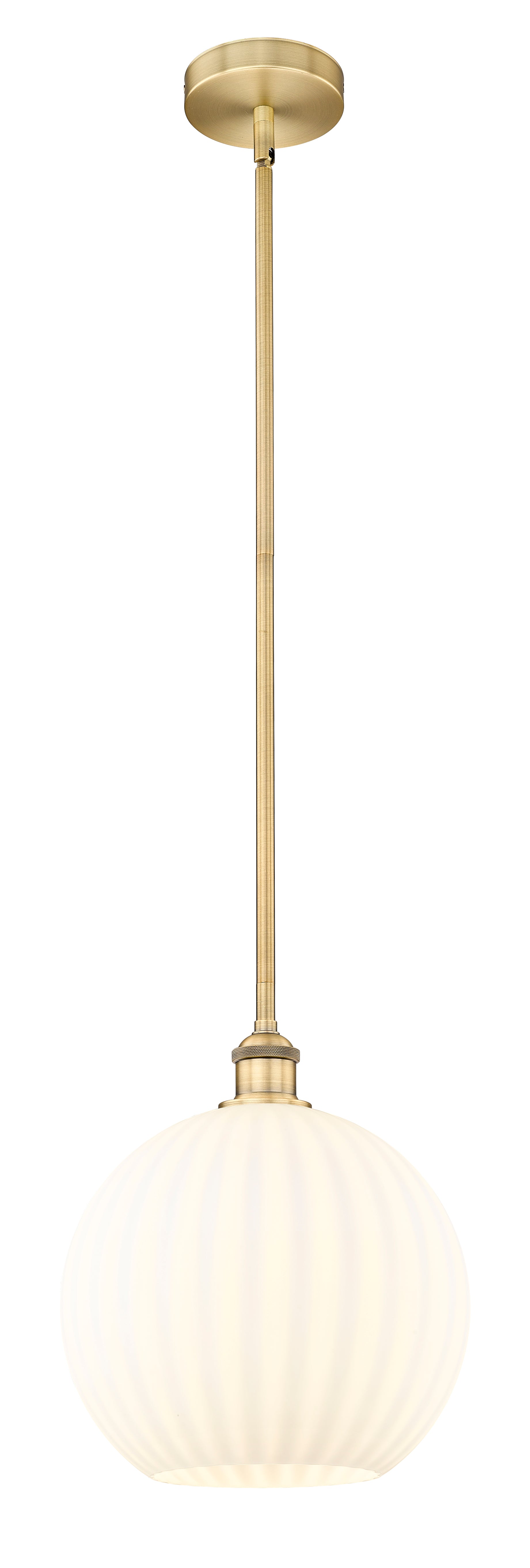 Edison Mini Pendant Cast Brass 12 Inch