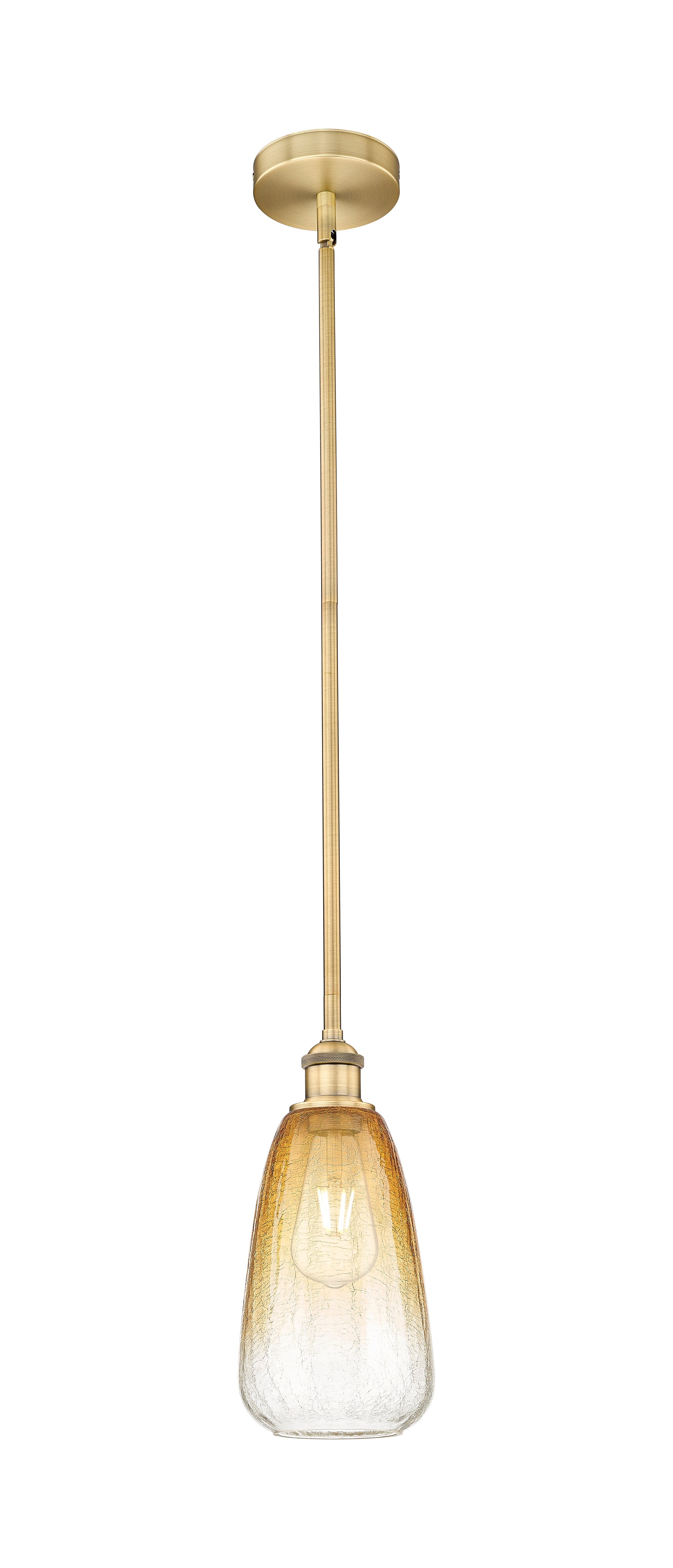 Edison Mini Pendant Antique Brass 6 Inch
