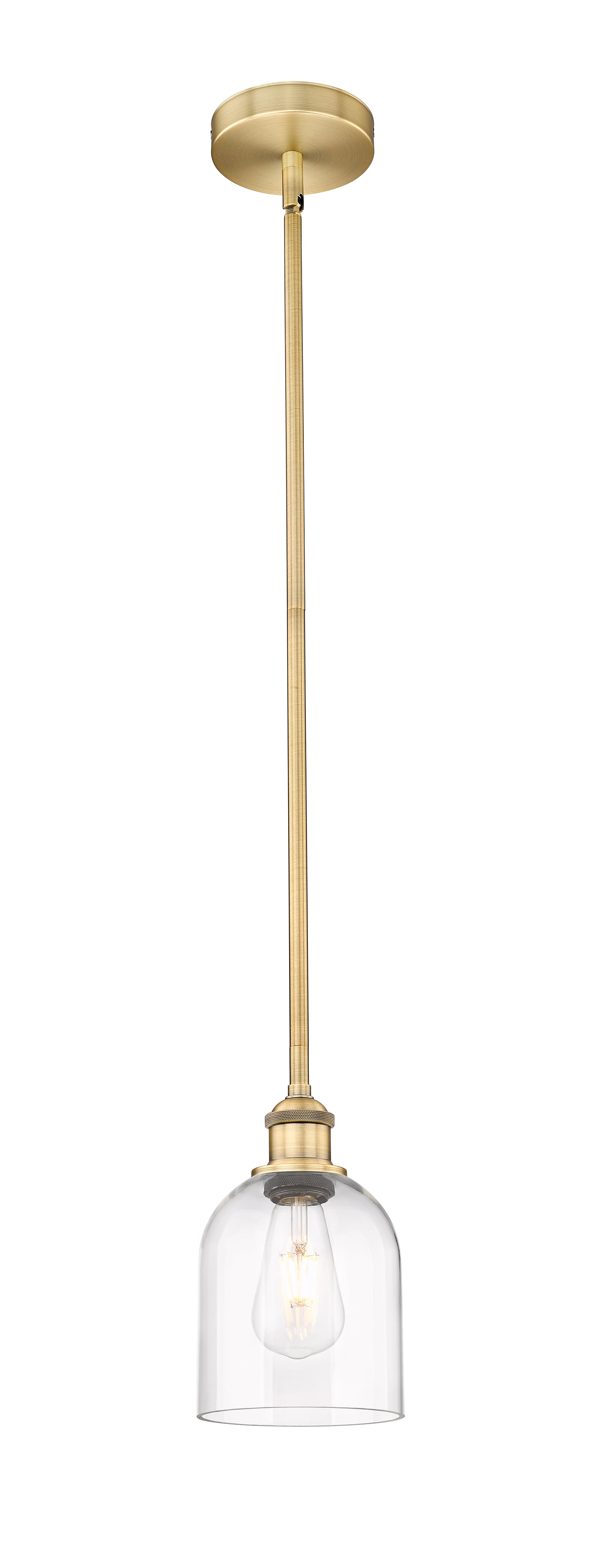 Edison Mini Pendant Antique Brass Finish