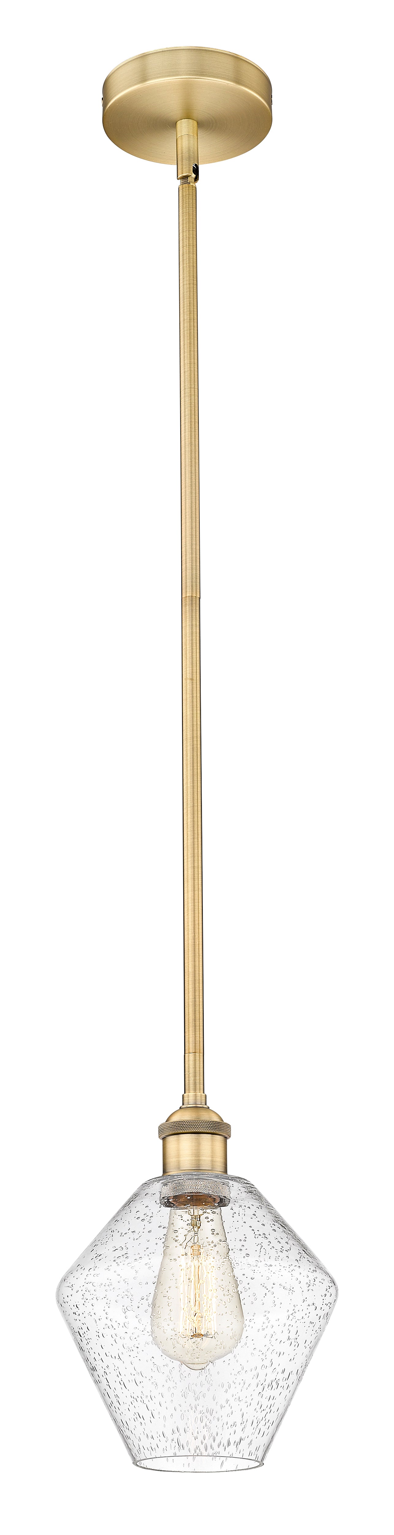 Edison Mini Pendant Antique Brass 8 Inch