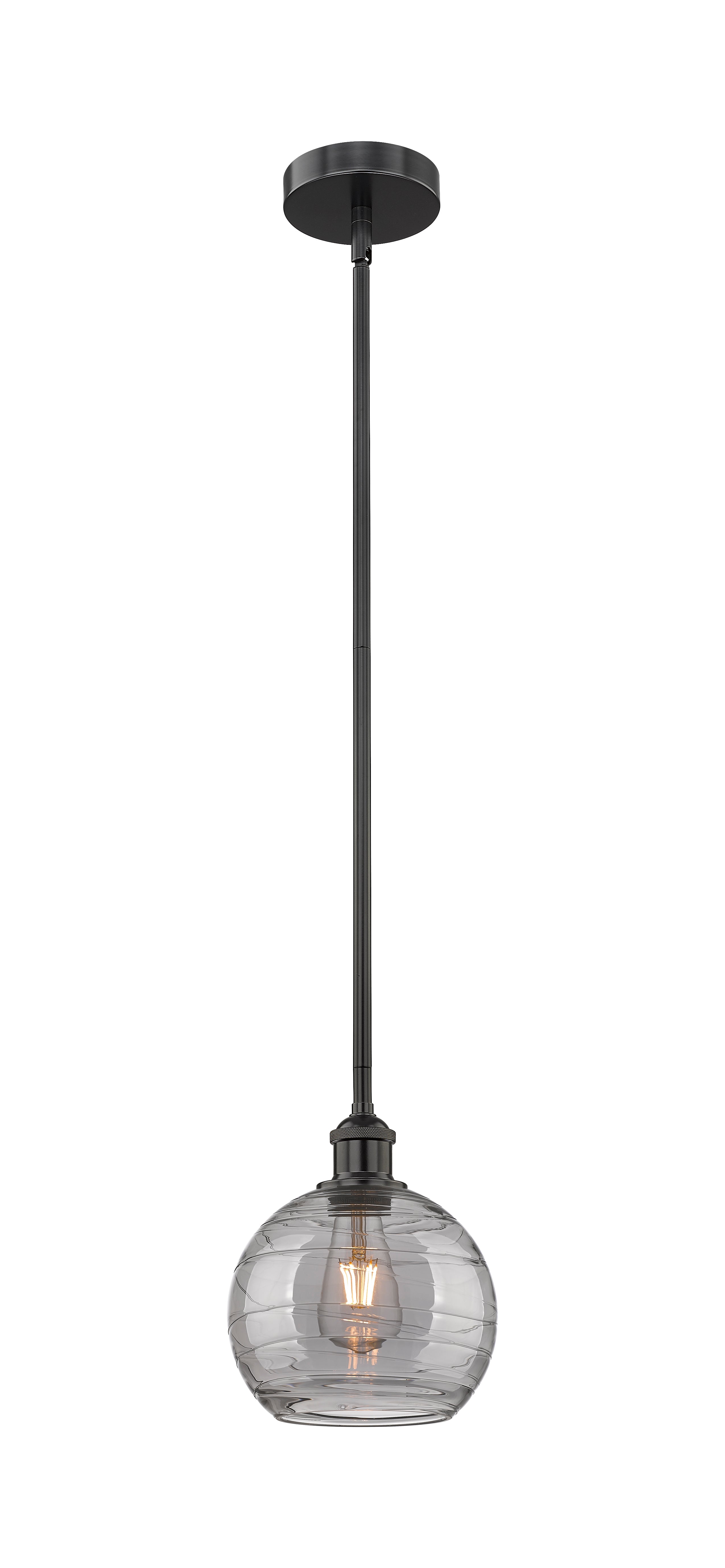 Edison Mini Pendant Antique Brass 8 Inch