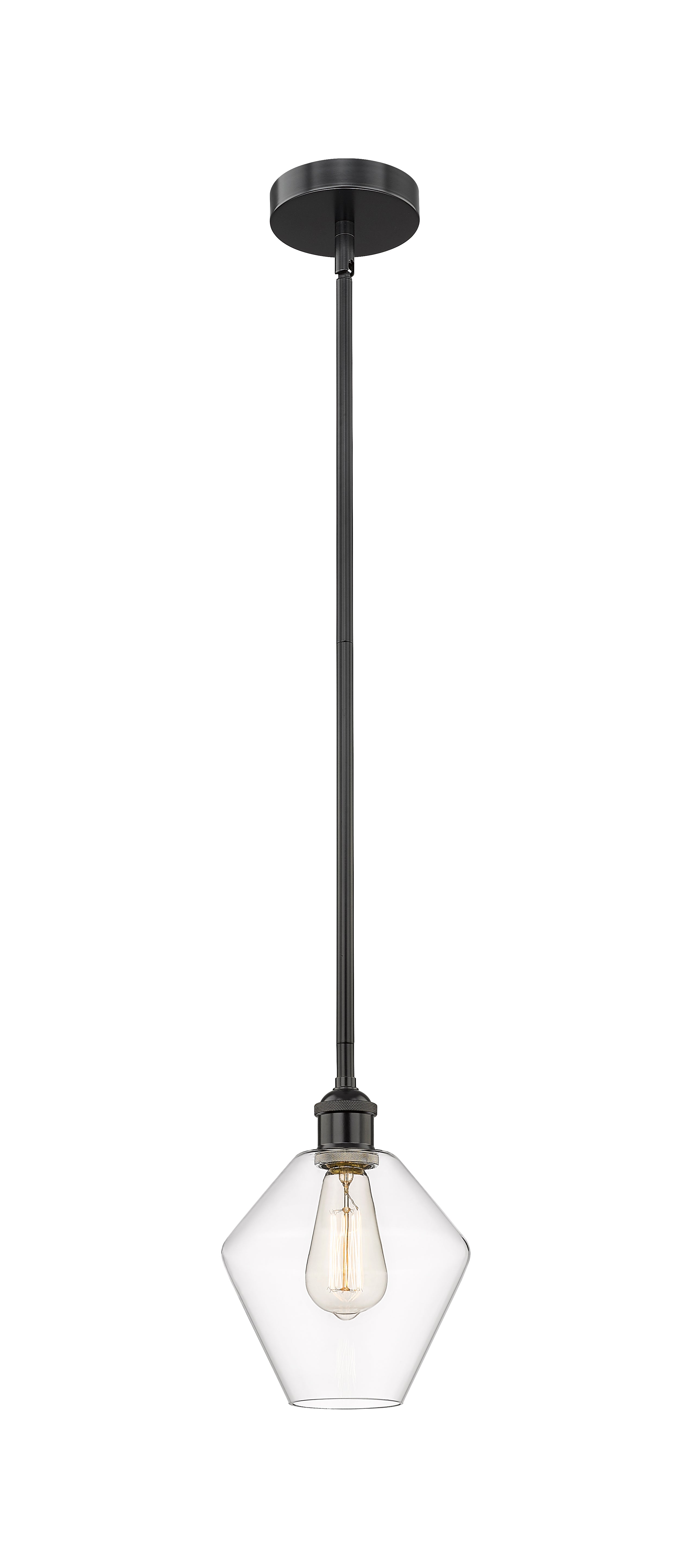 Edison Mini Pendant Antique Brass 8 Inch