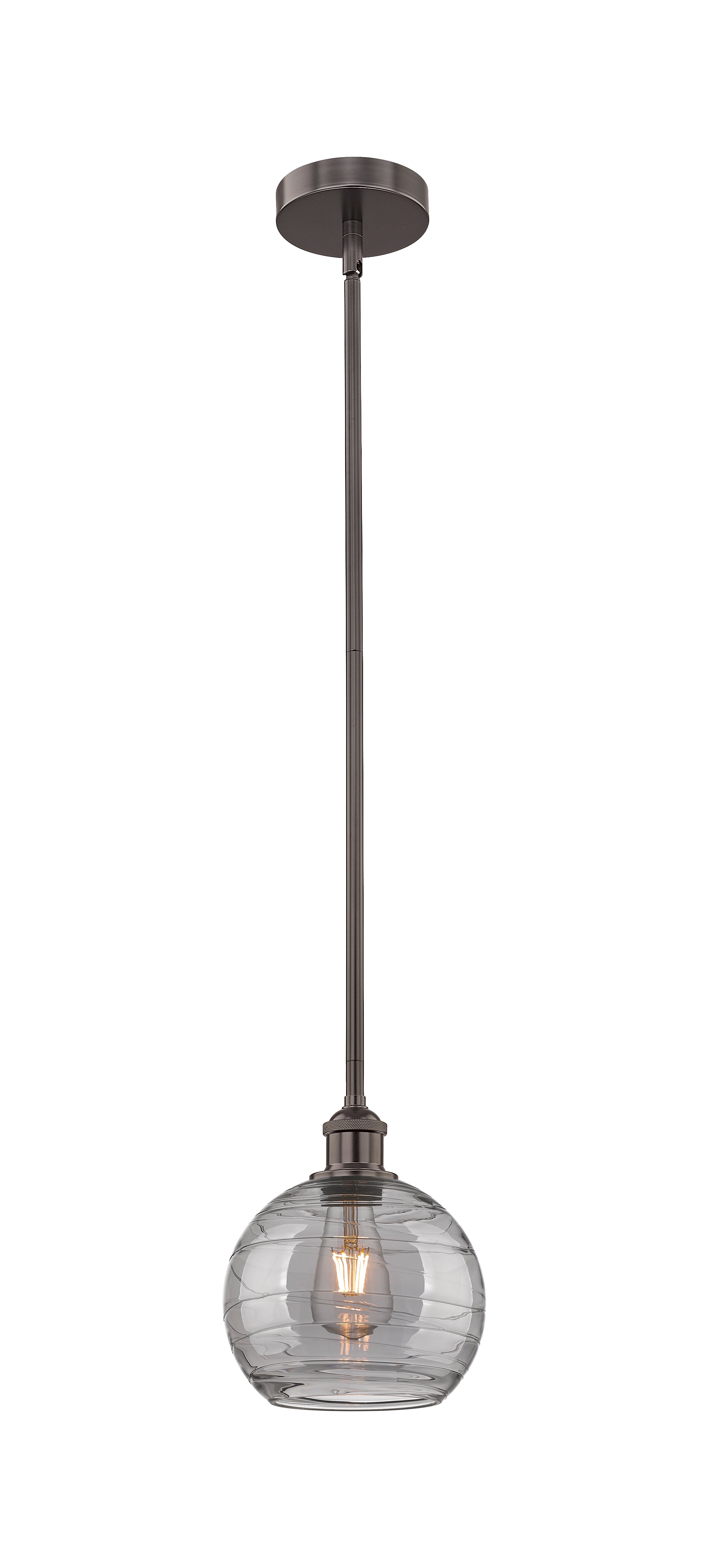 Edison Mini Pendant Antique Brass 8 Inch