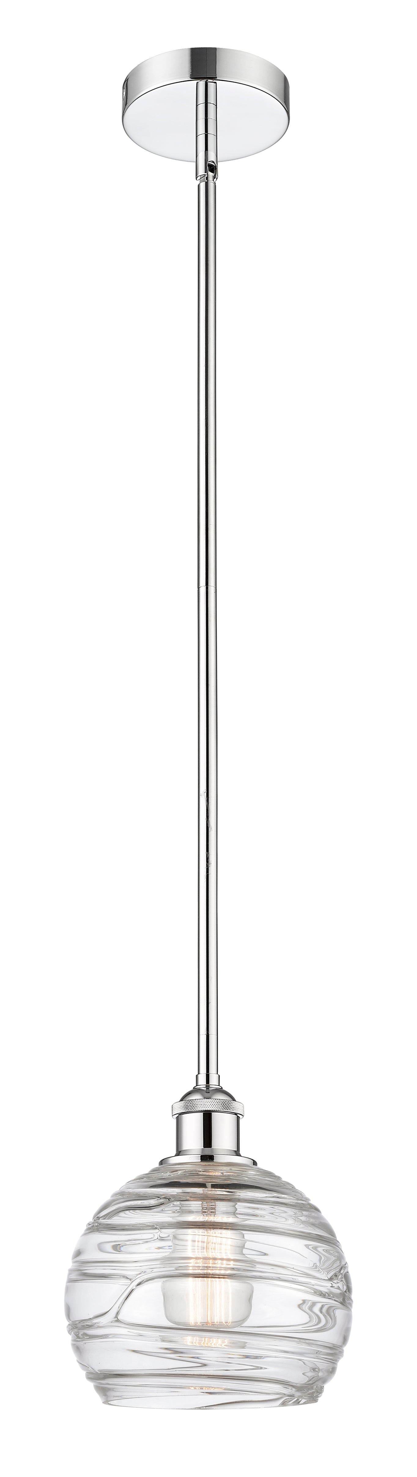 Edison Mini Pendant Antique Brass 8 Inch