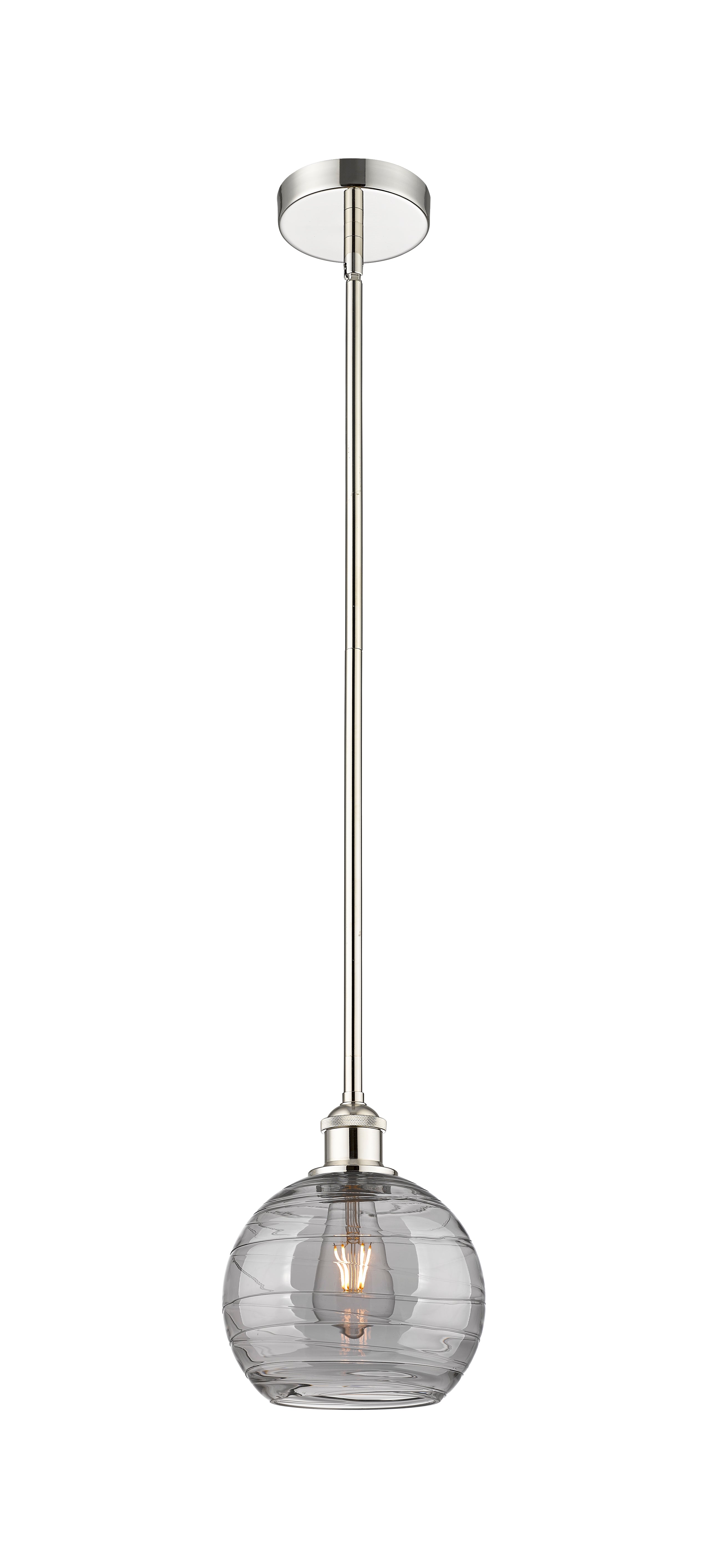 Edison Mini Pendant Antique Brass 8 Inch