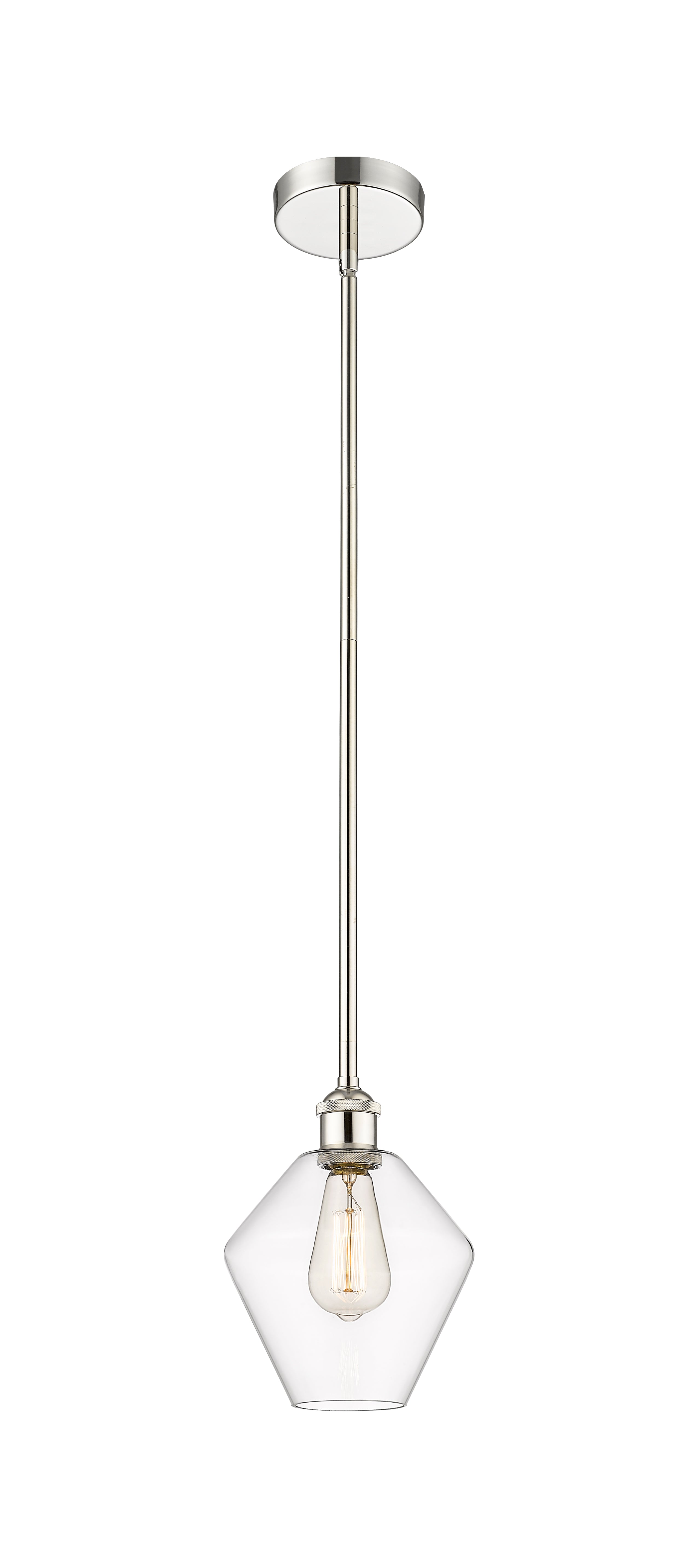 Edison Mini Pendant Antique Brass 8 Inch