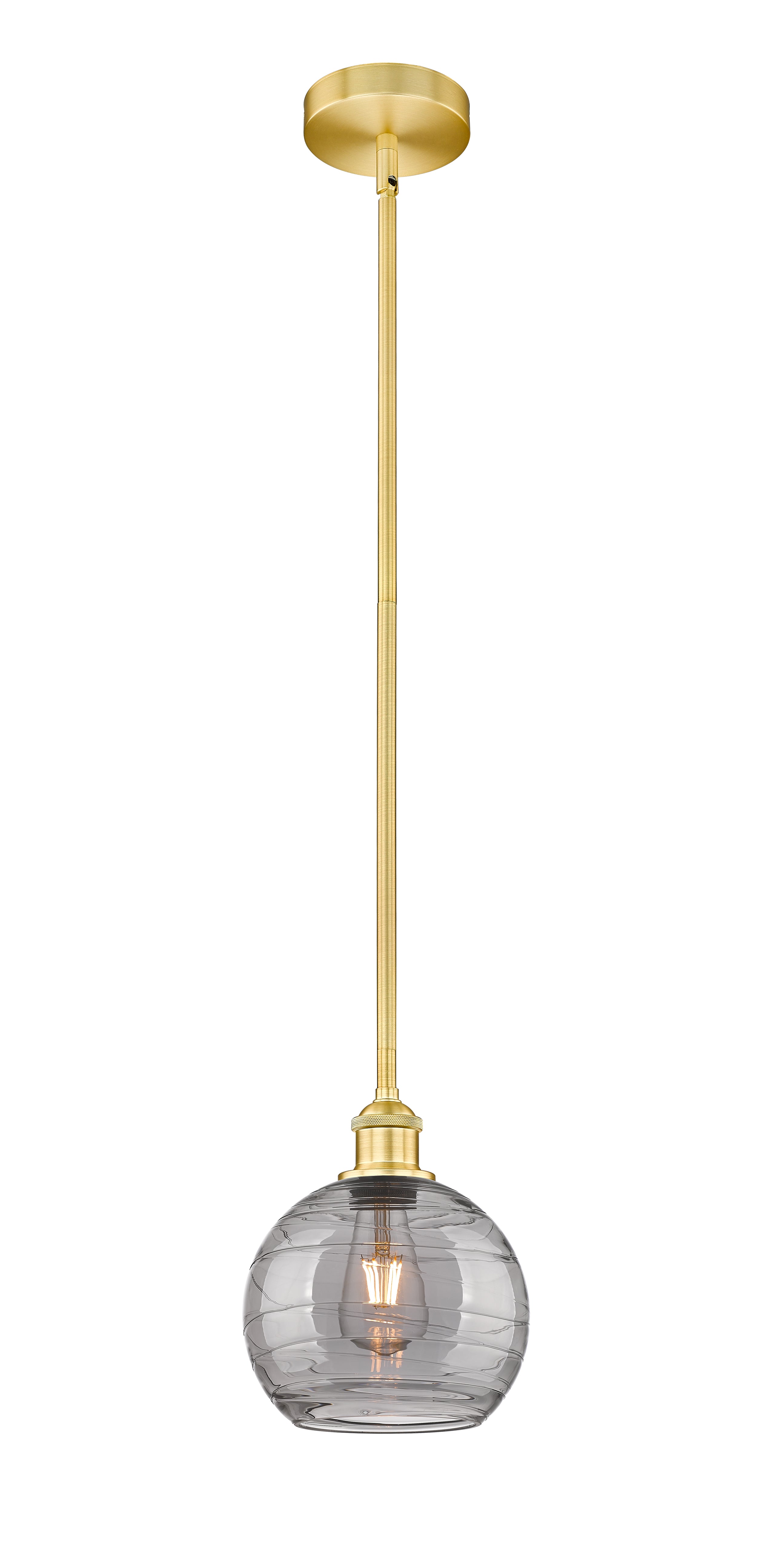 Edison Mini Pendant Antique Brass 8 Inch