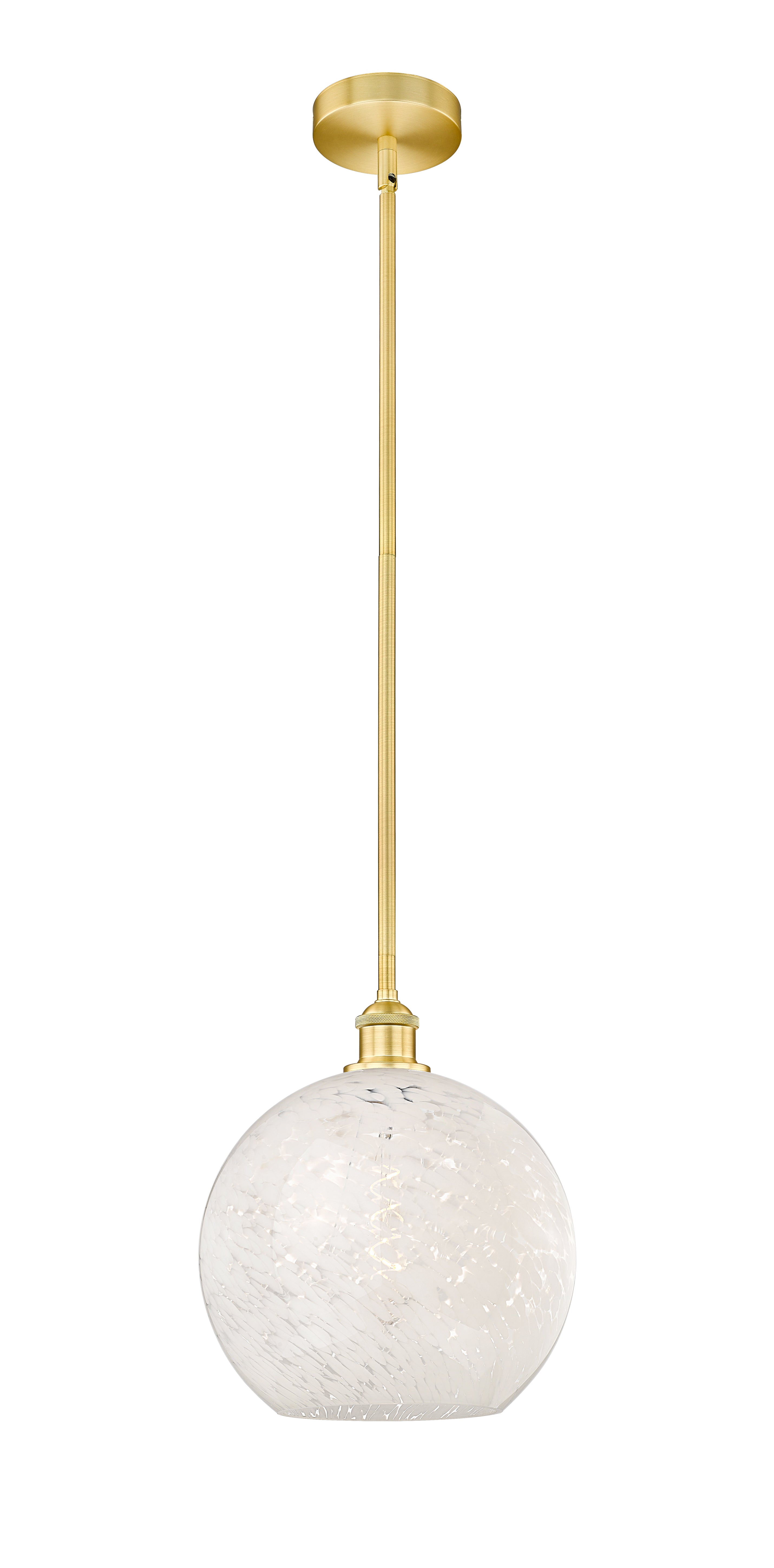 Edison Mini Pendant Cast Brass Art Nouveau
