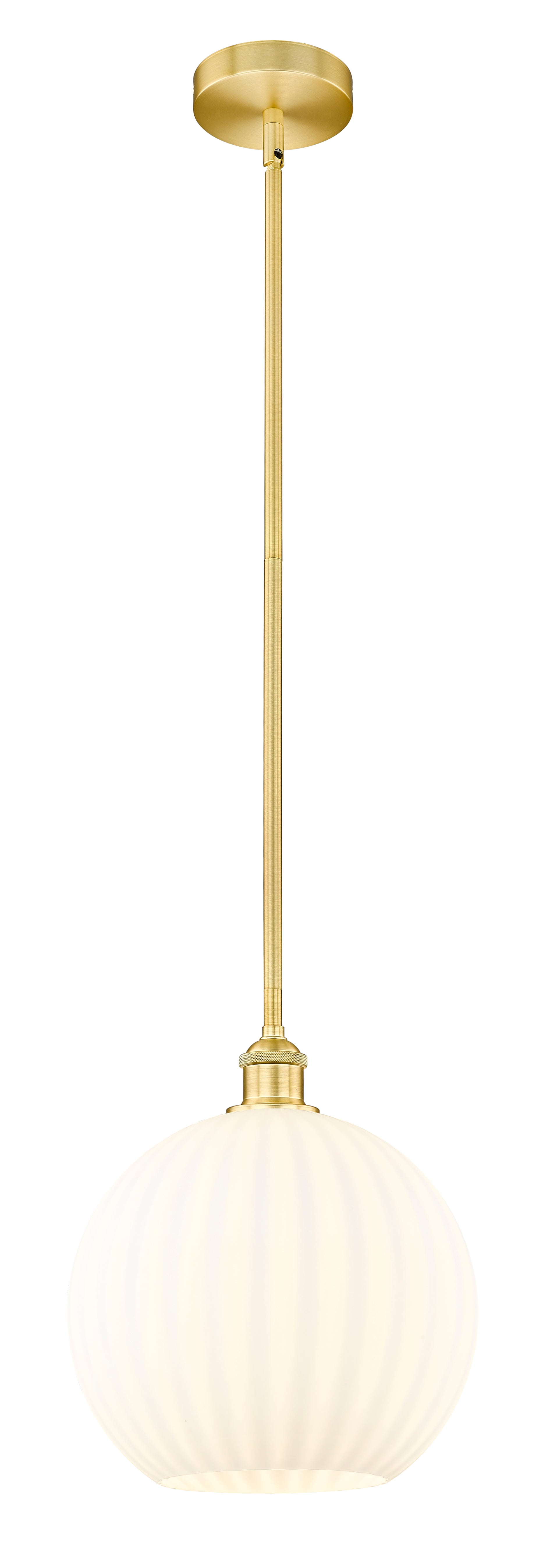 Edison Mini Pendant Cast Brass 12 Inch