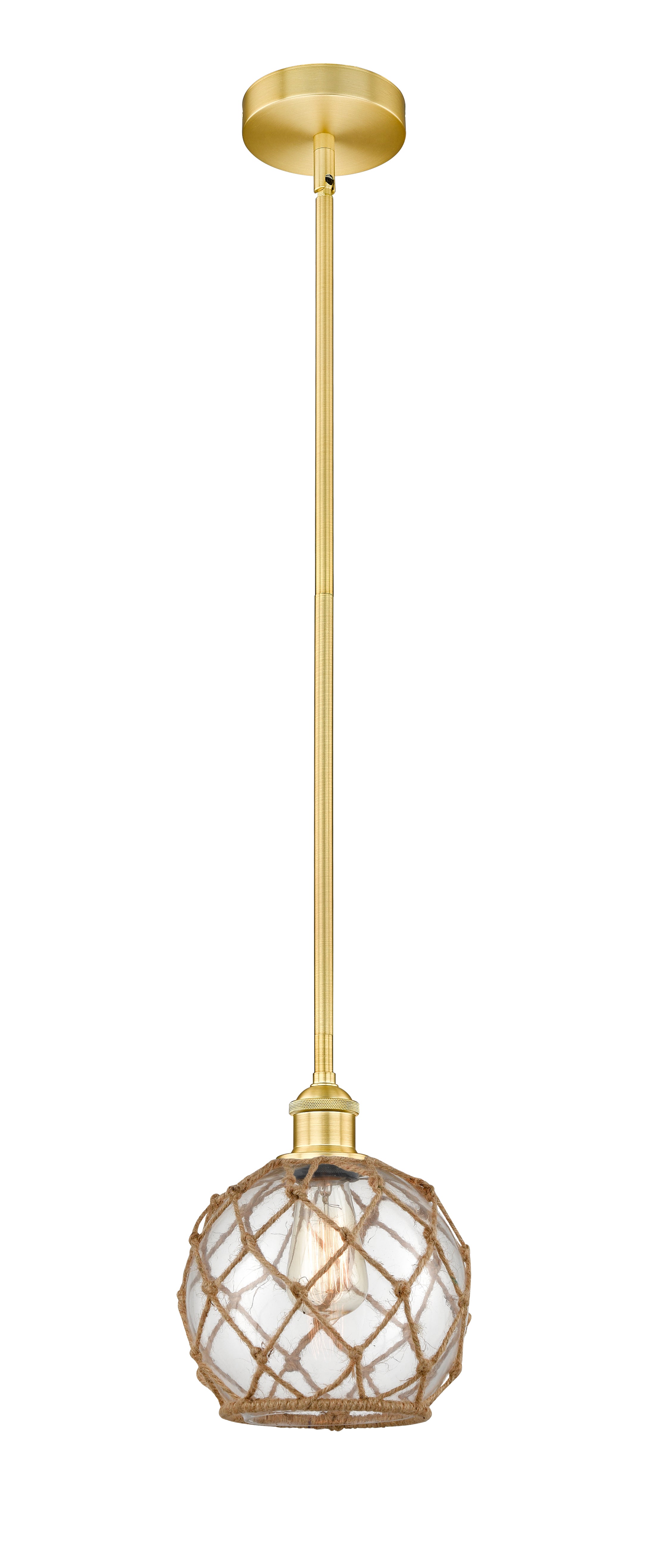 Edison Mini Pendant Antique Brass Cast