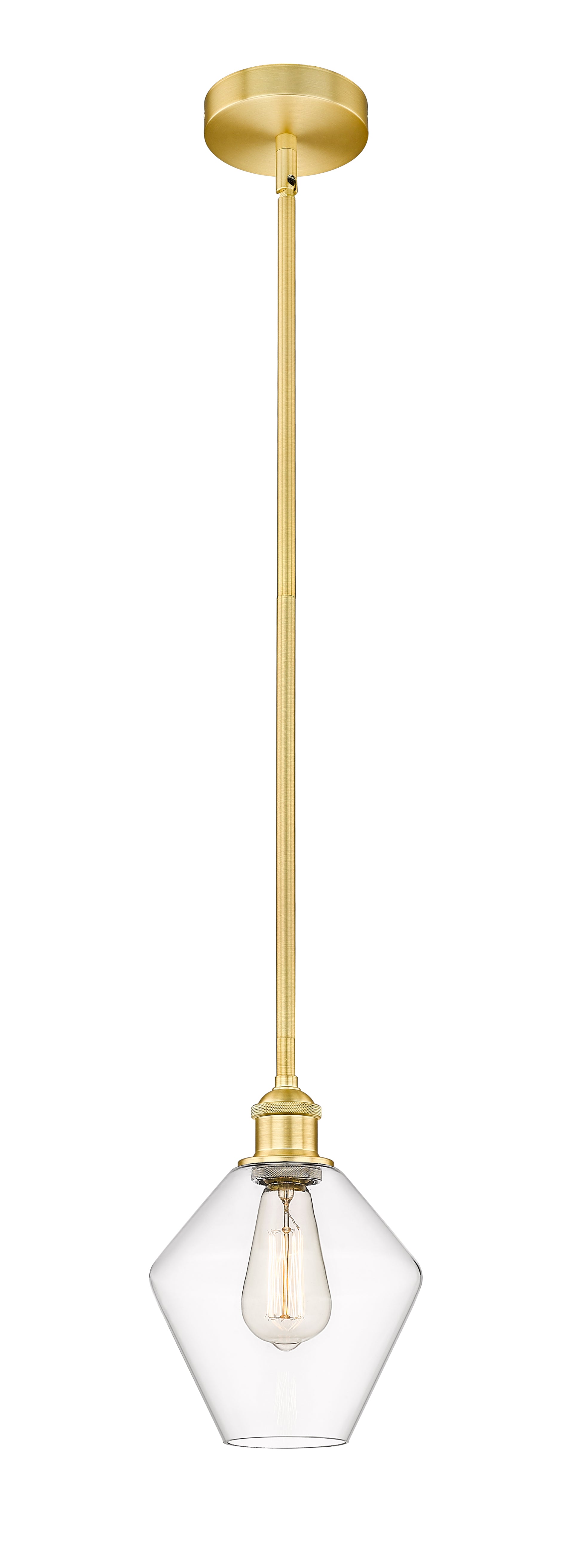 Edison Mini Pendant Antique Brass 8 Inch