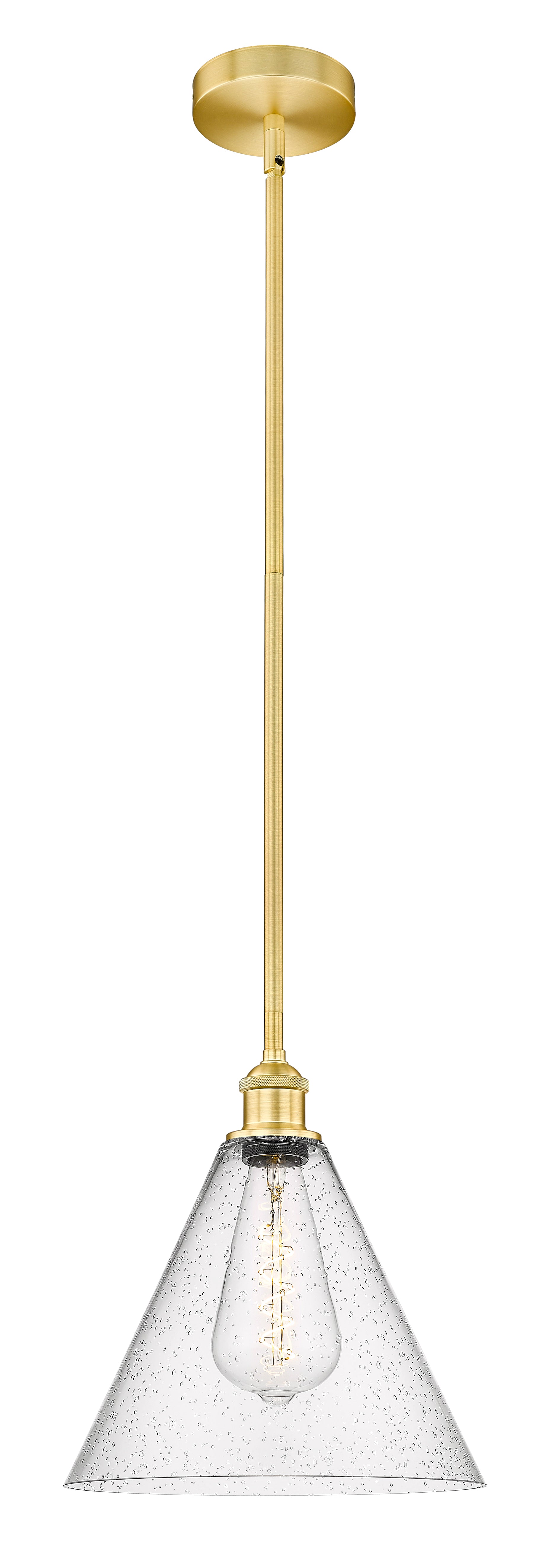 Edison Mini Pendant Antique Brass Glass