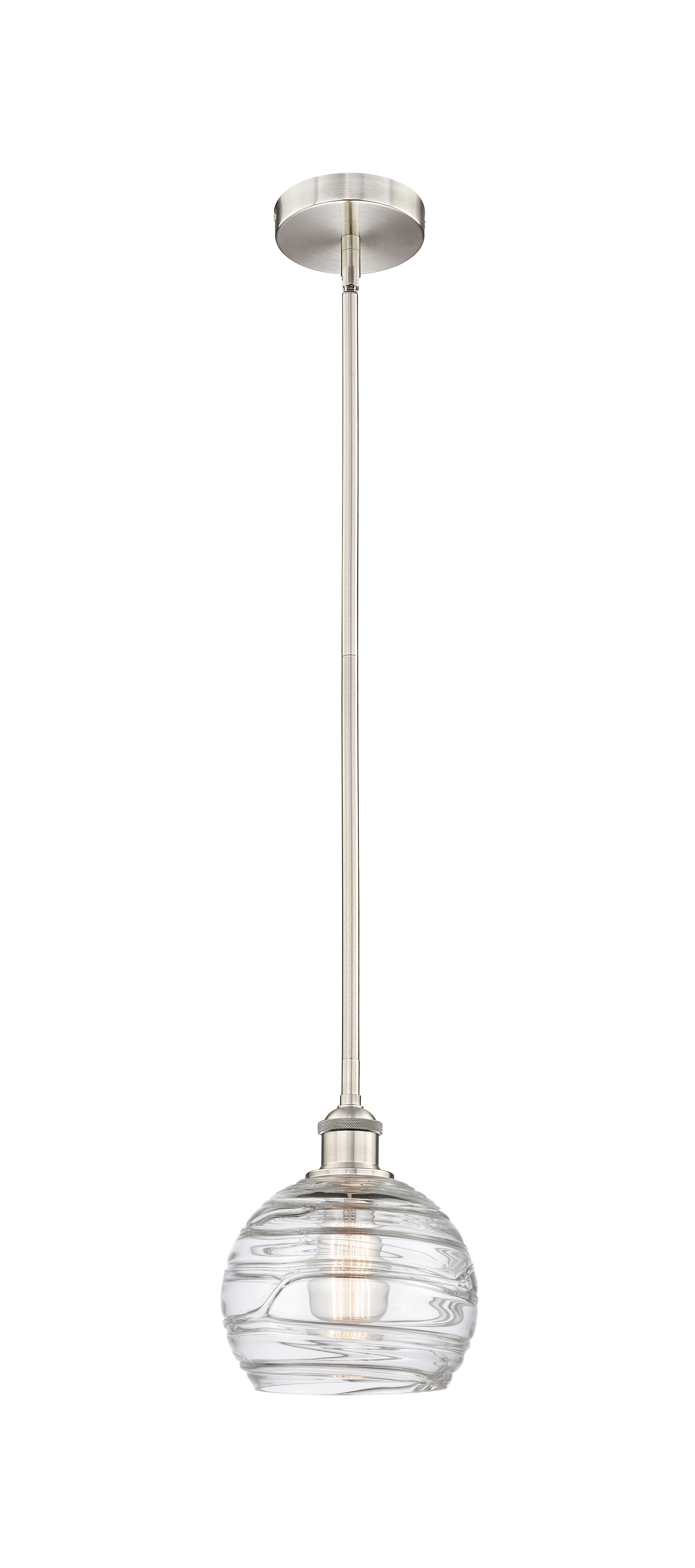 Edison Mini Pendant Antique Brass 8 Inch