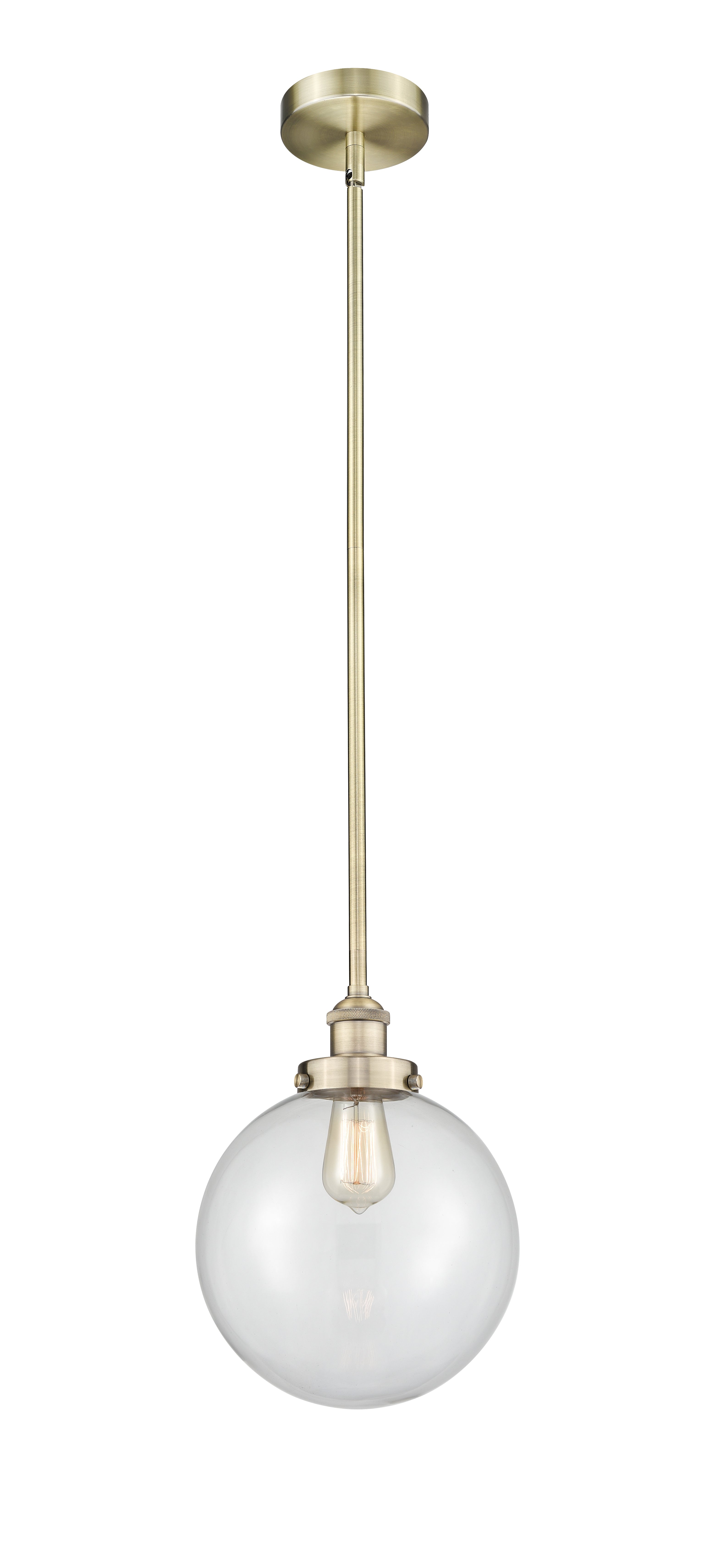 Edison Mini Pendant Antique Brass Cast