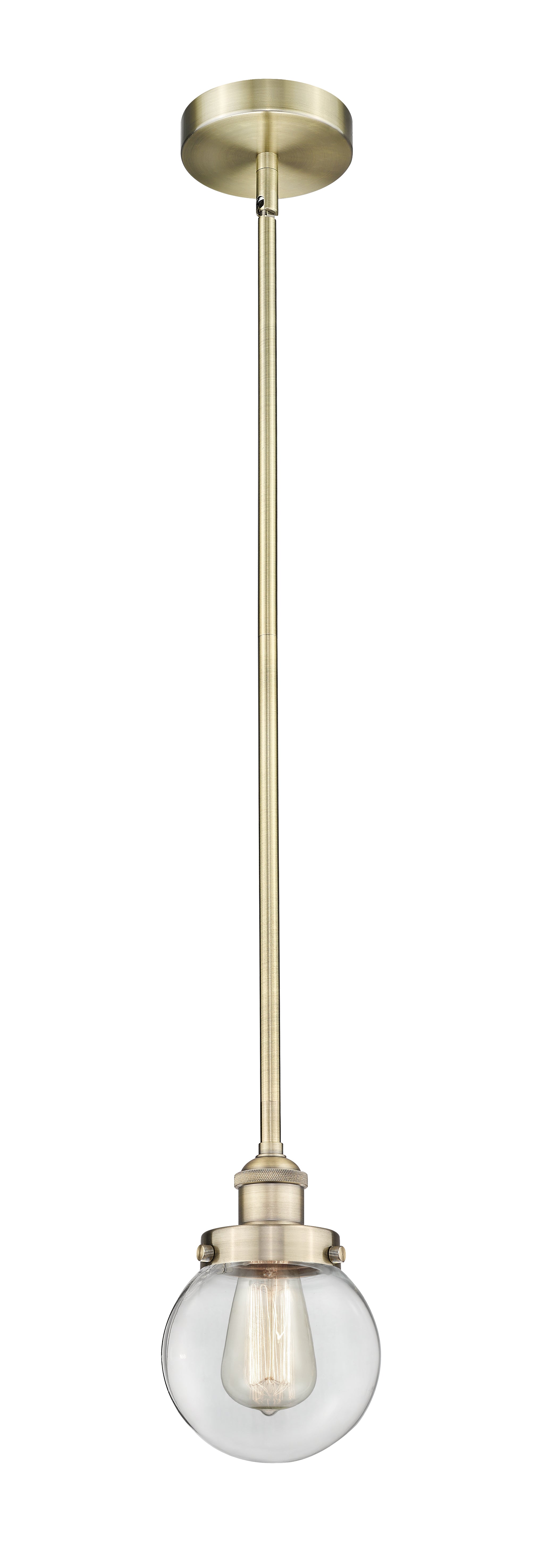 Edison Mini Pendant Antique Brass