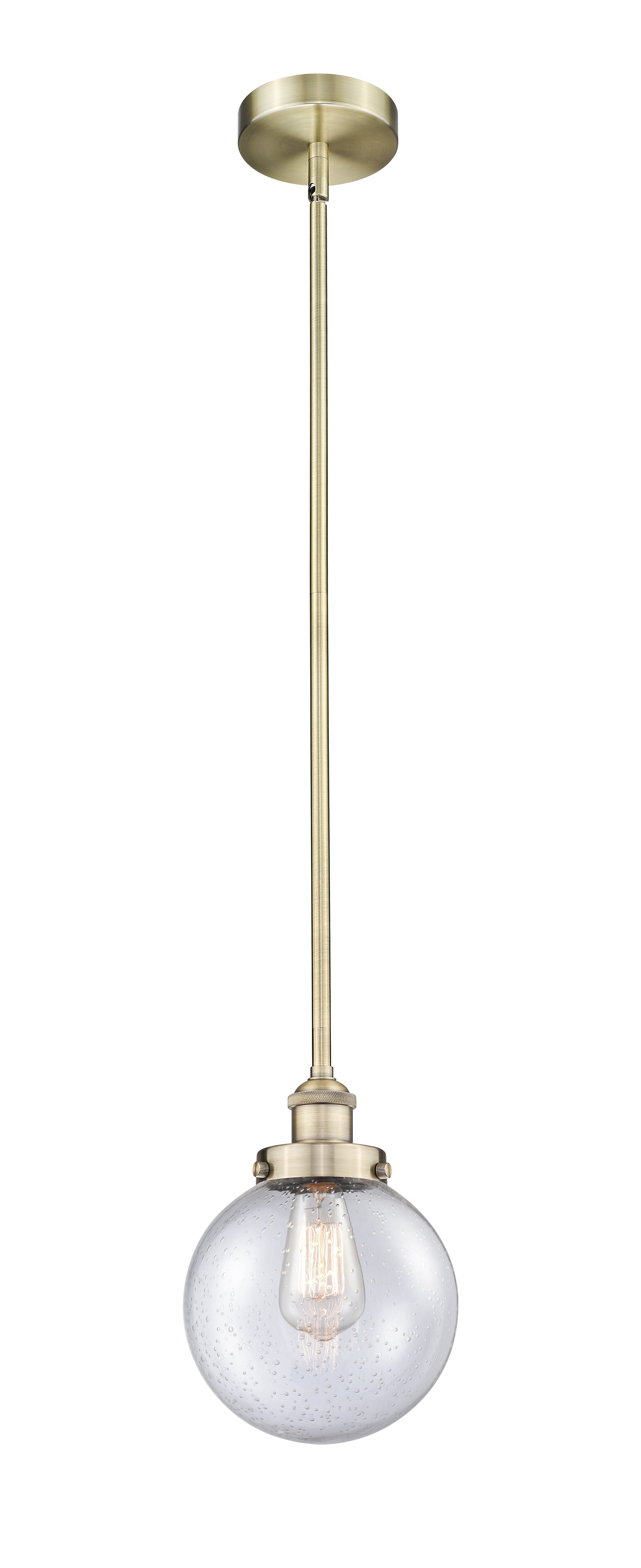 Edison Mini Pendant Brass Antique Finish
