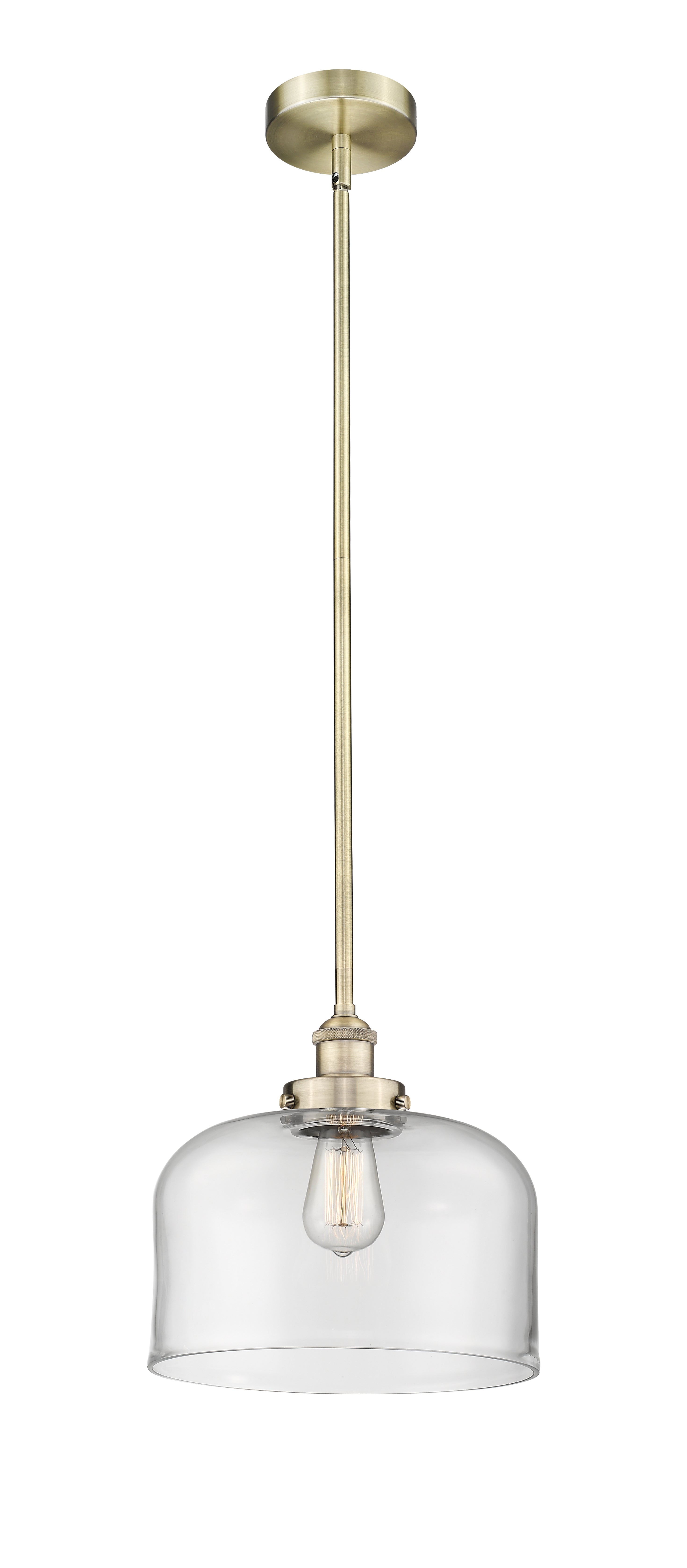 Edison Mini Pendant Antique Brass Finish