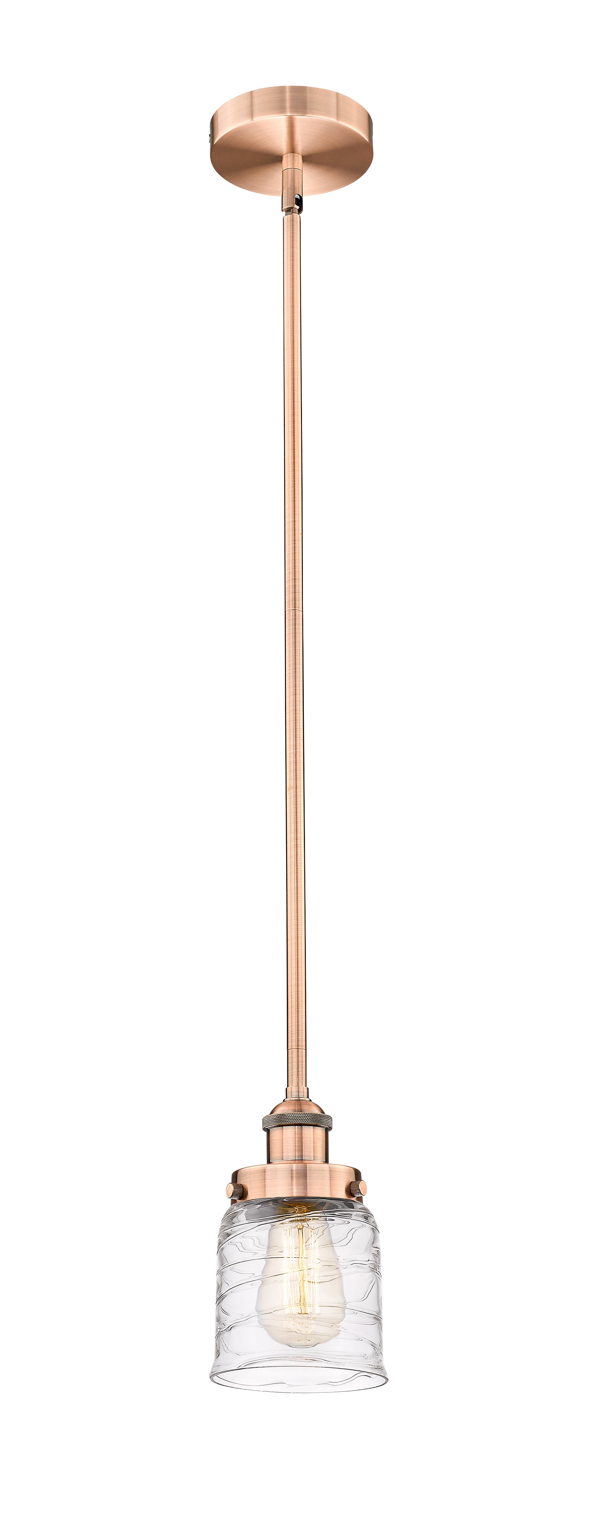 Edison Mini Pendant Antique Brass Finish