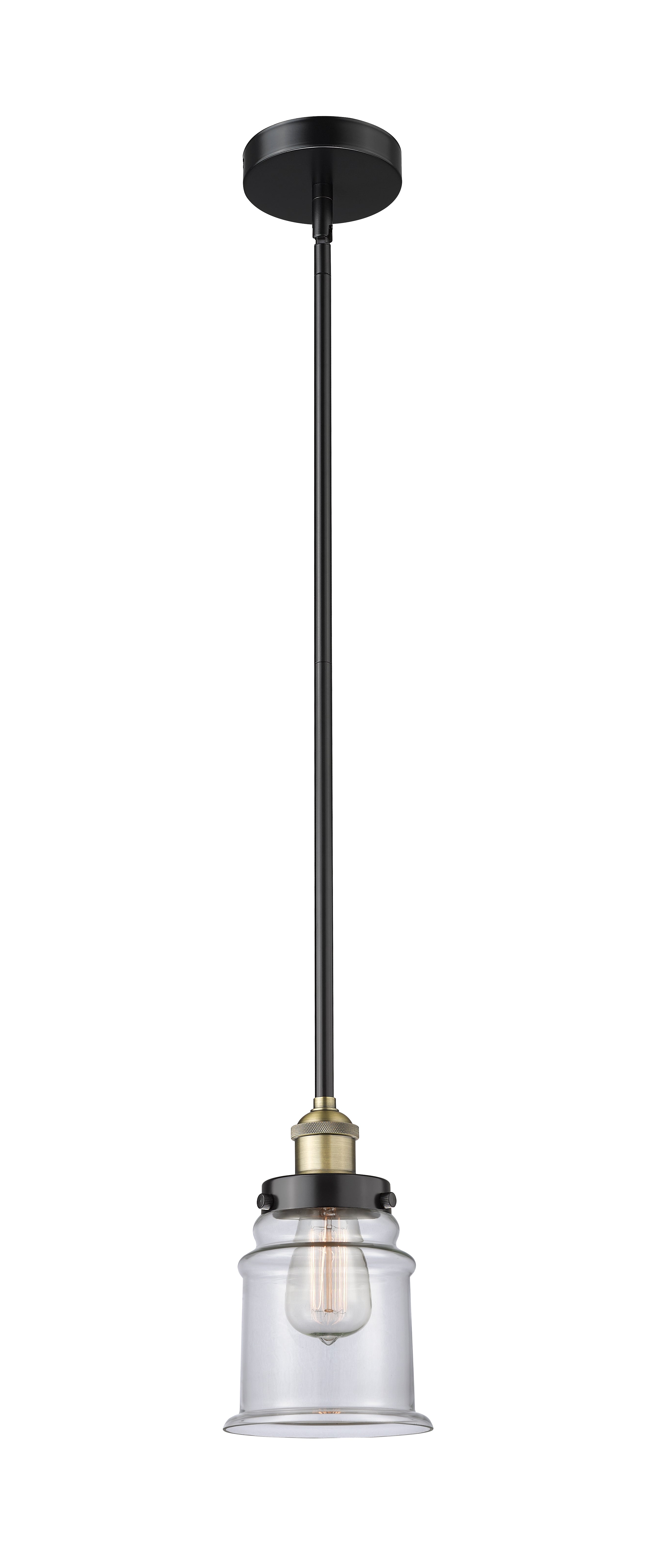 Edison Mini Pendant Antique Brass 6 Inch