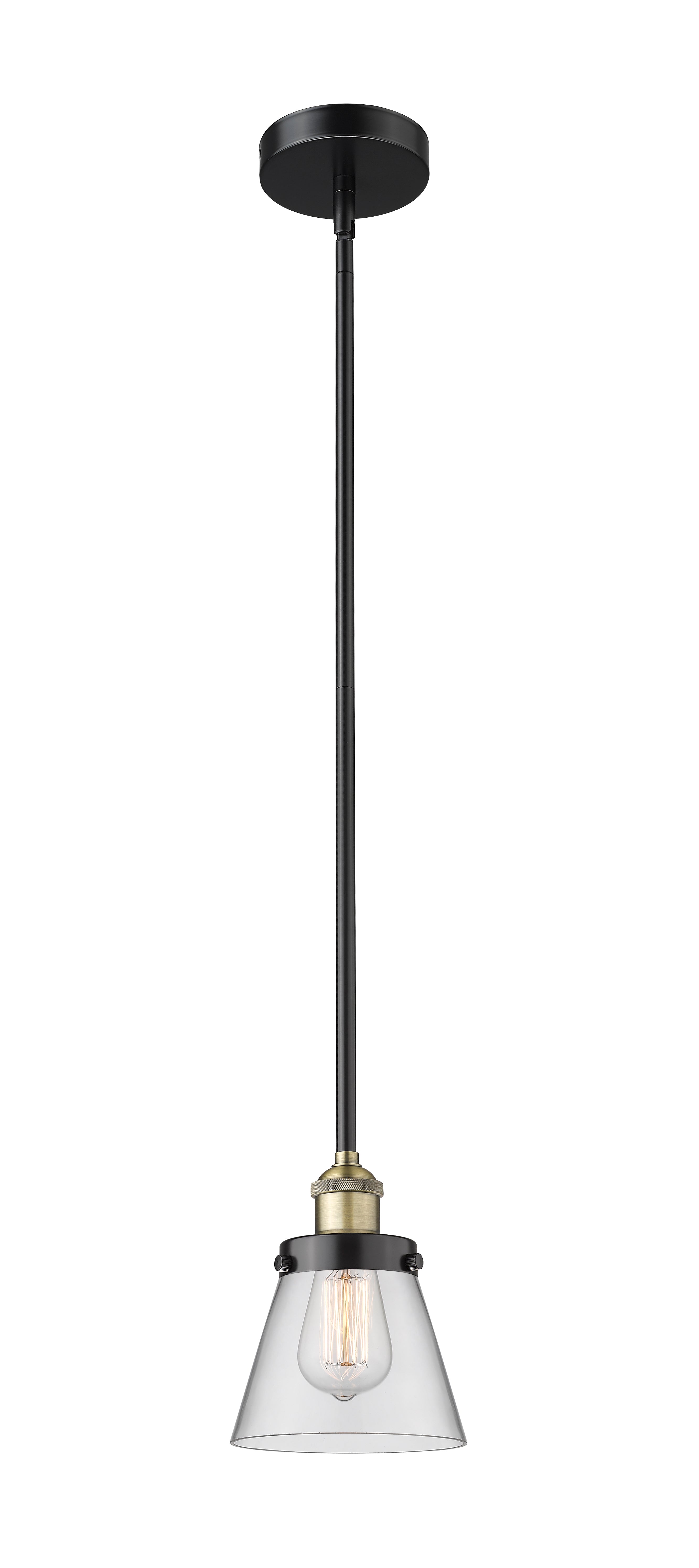 Edison Mini Pendant Antique Brass Finish