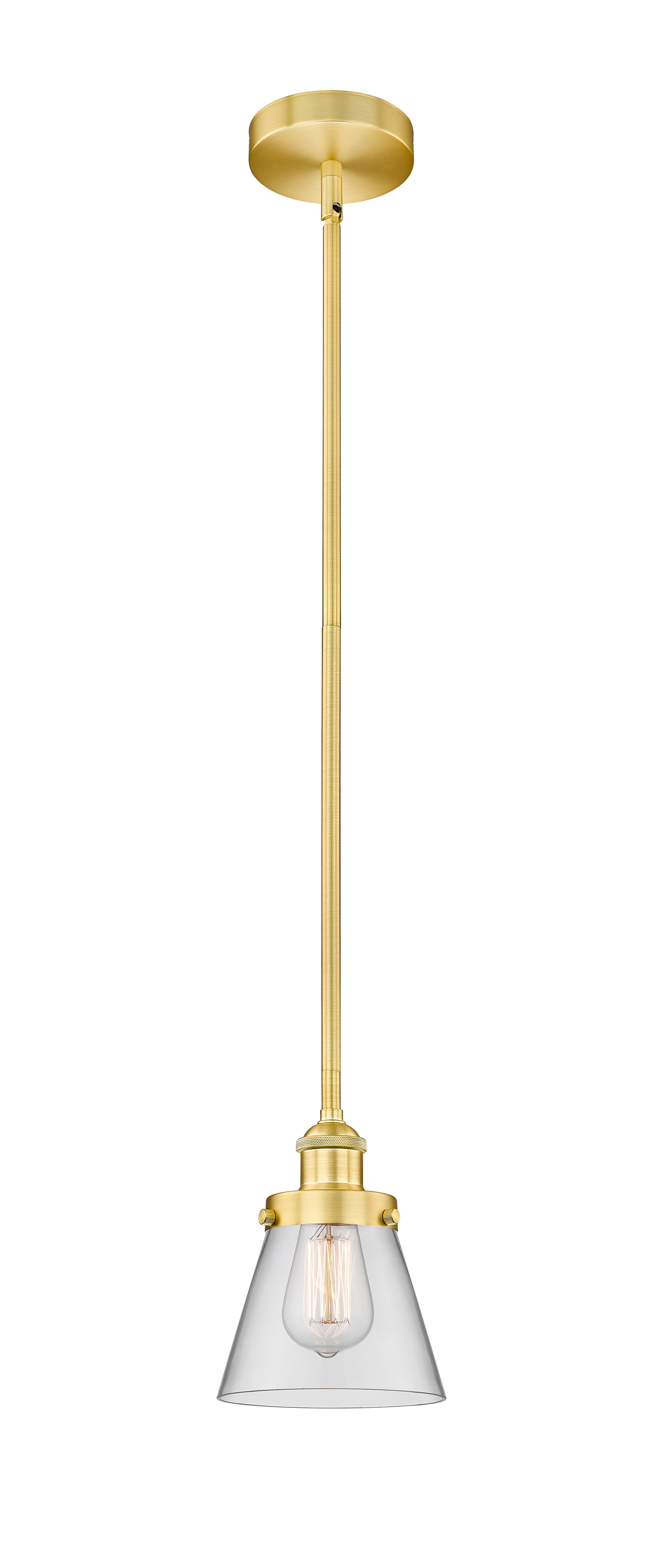 Edison Mini Pendant Antique Brass Finish