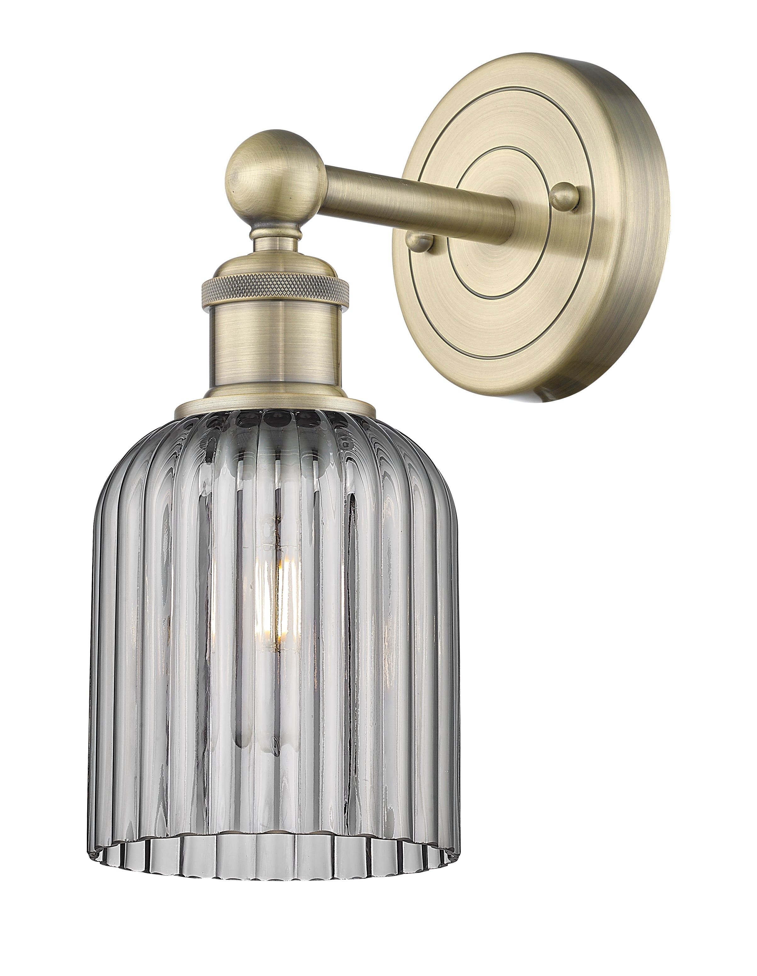 Edison Sconce Cast Brass Steel Glass