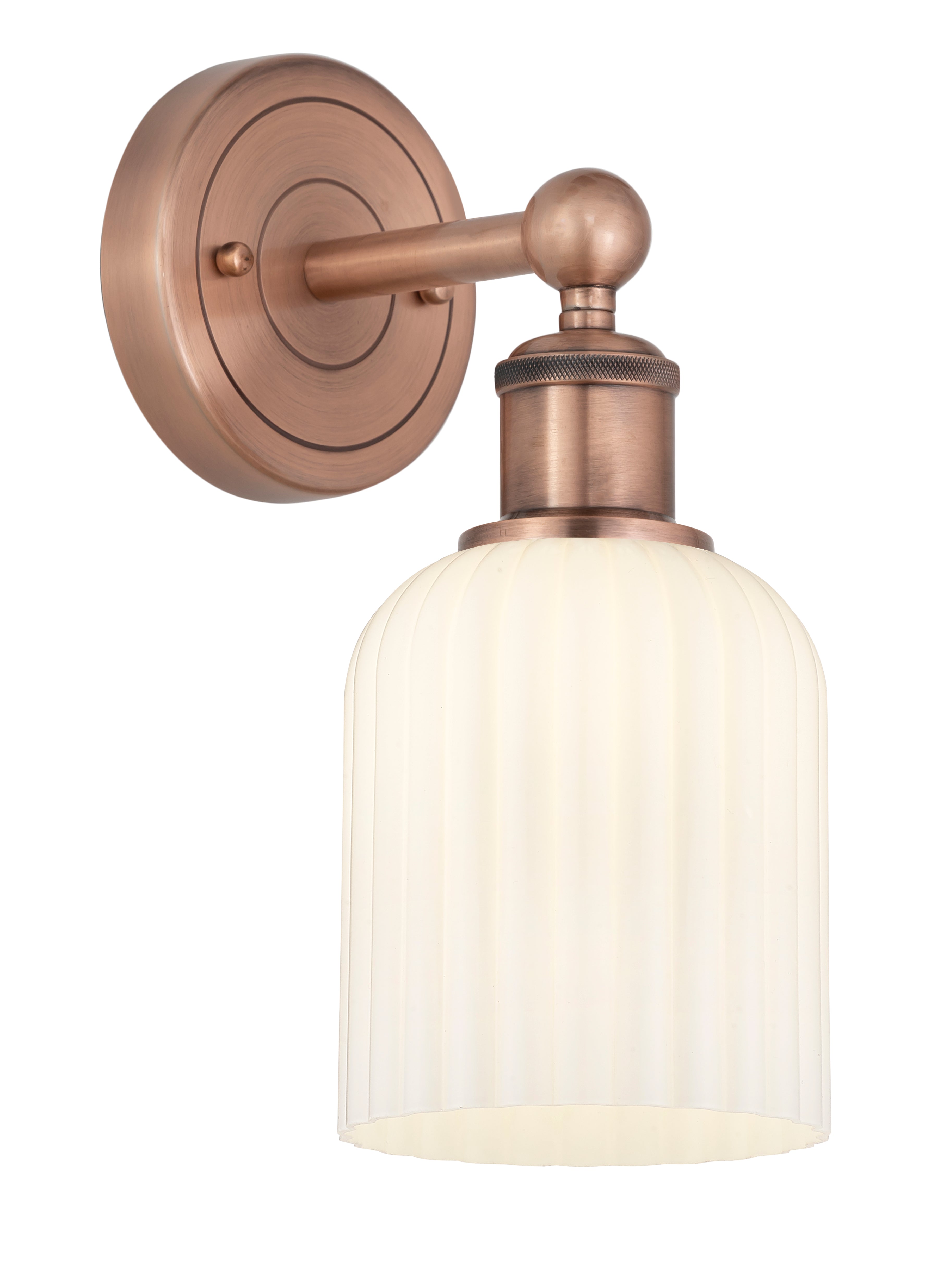 Edison Sconce Cast Brass Steel Glass