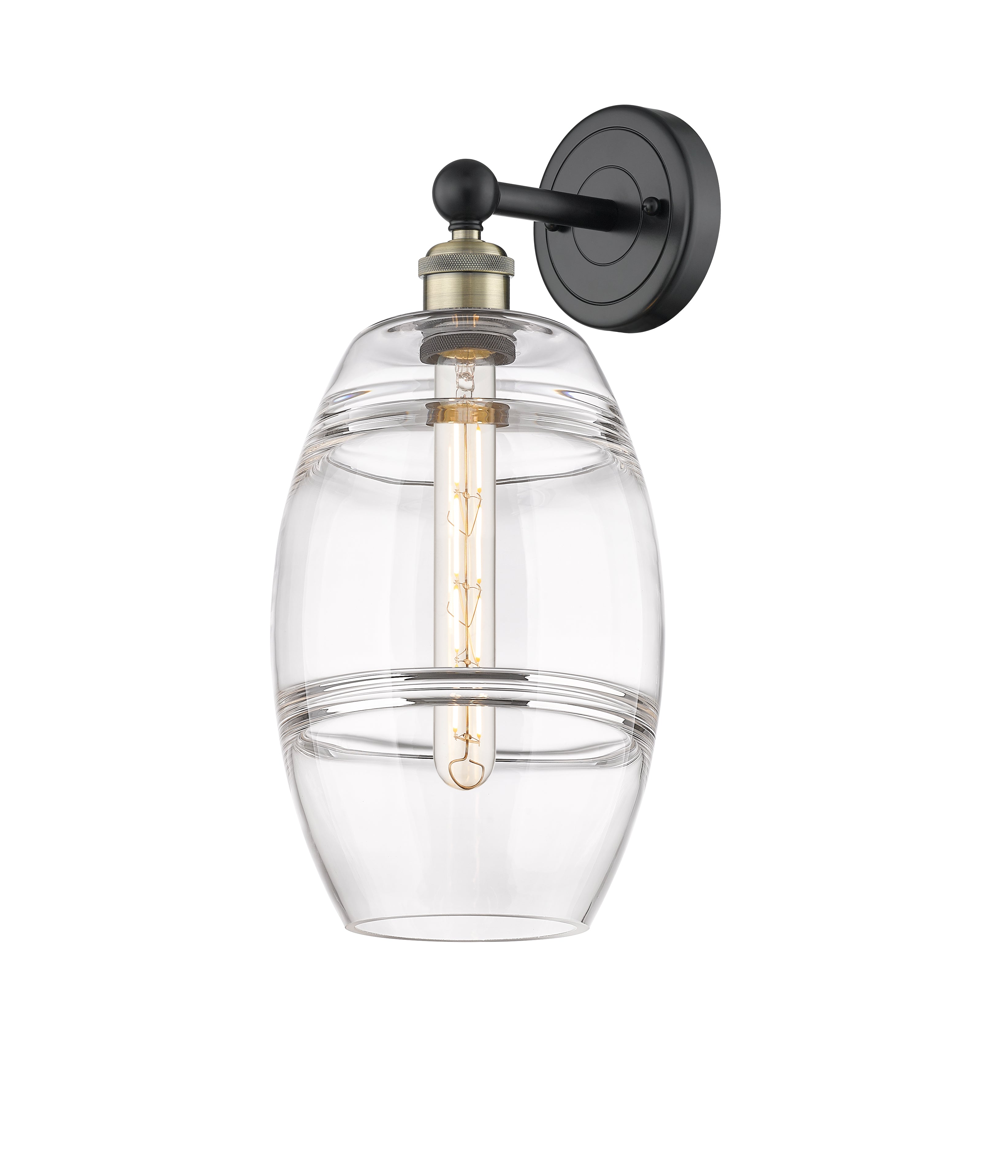 Edison Sconce Cast Brass Modern Glass