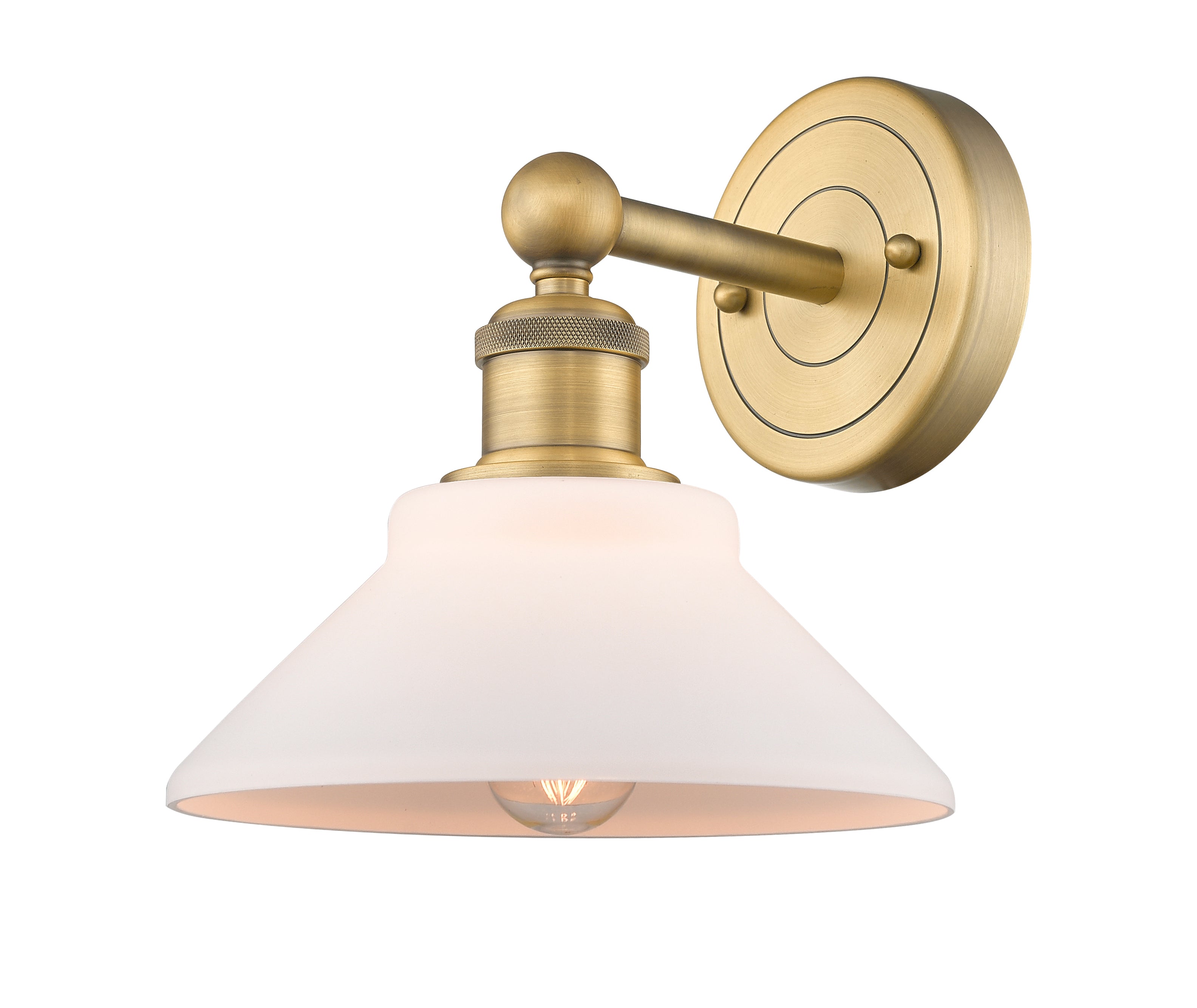Edison Sconce Cast Brass Modern Steel