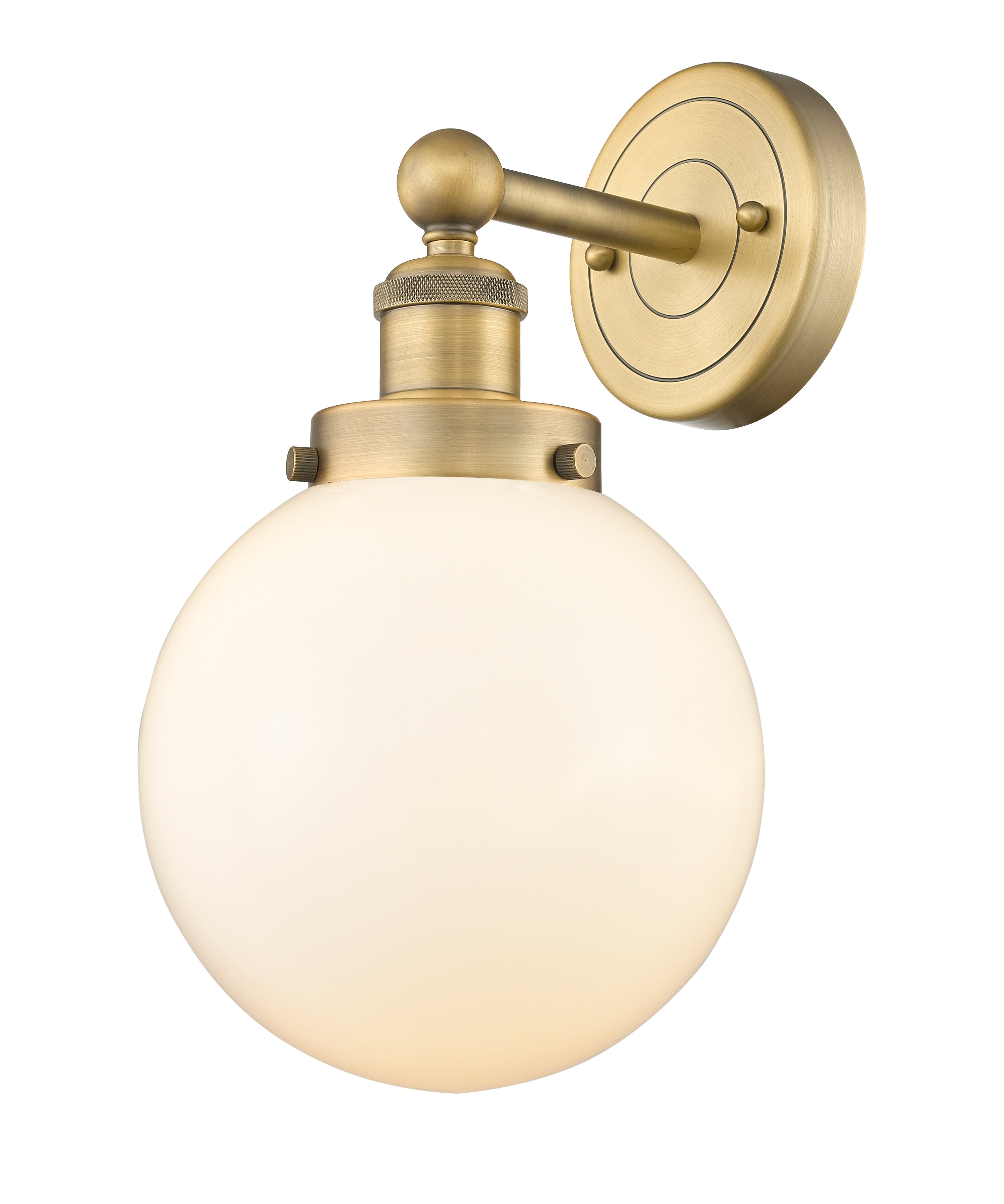 Edison Sconce Cast Brass Steel Glass