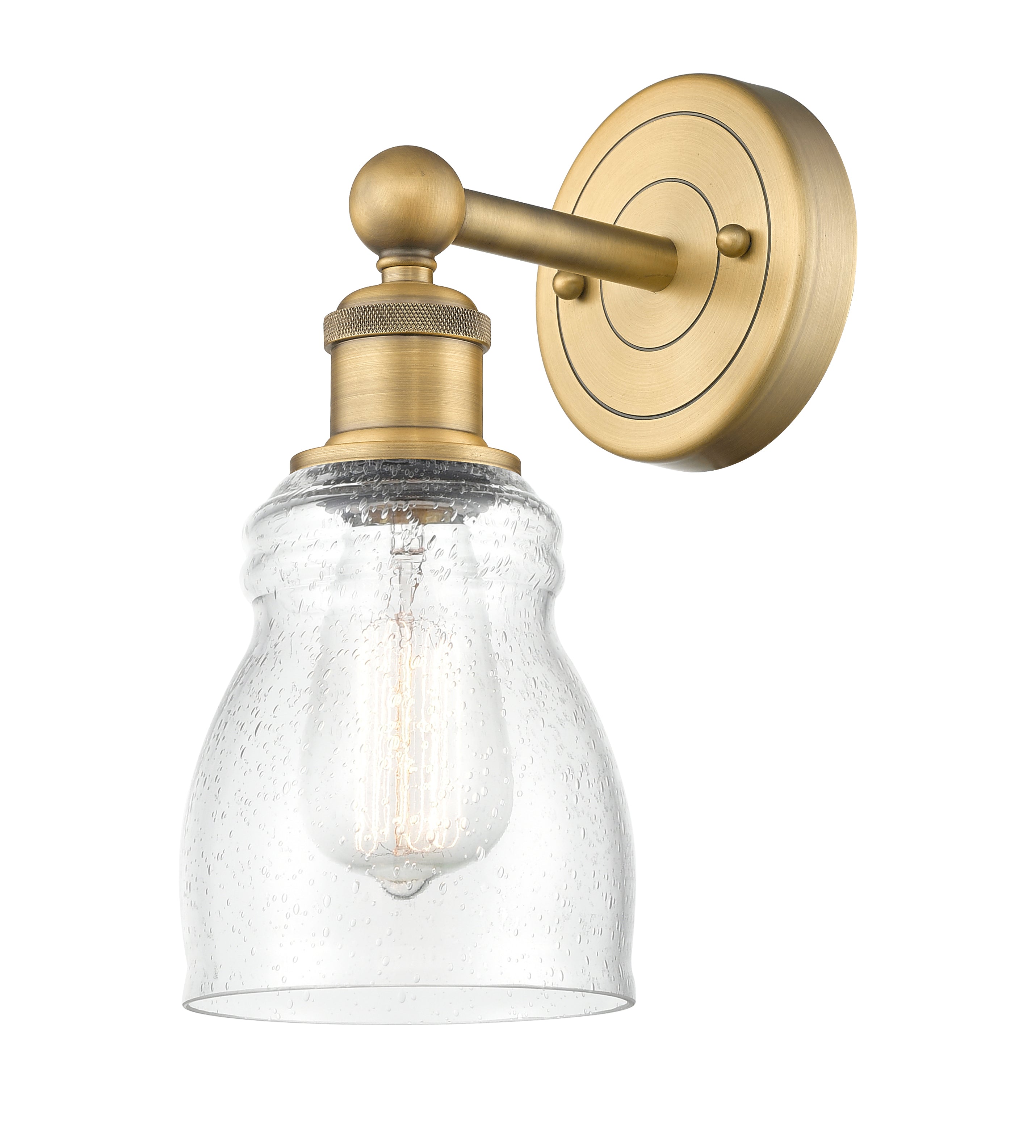 Edison Sconce Cast Brass Steel Glass