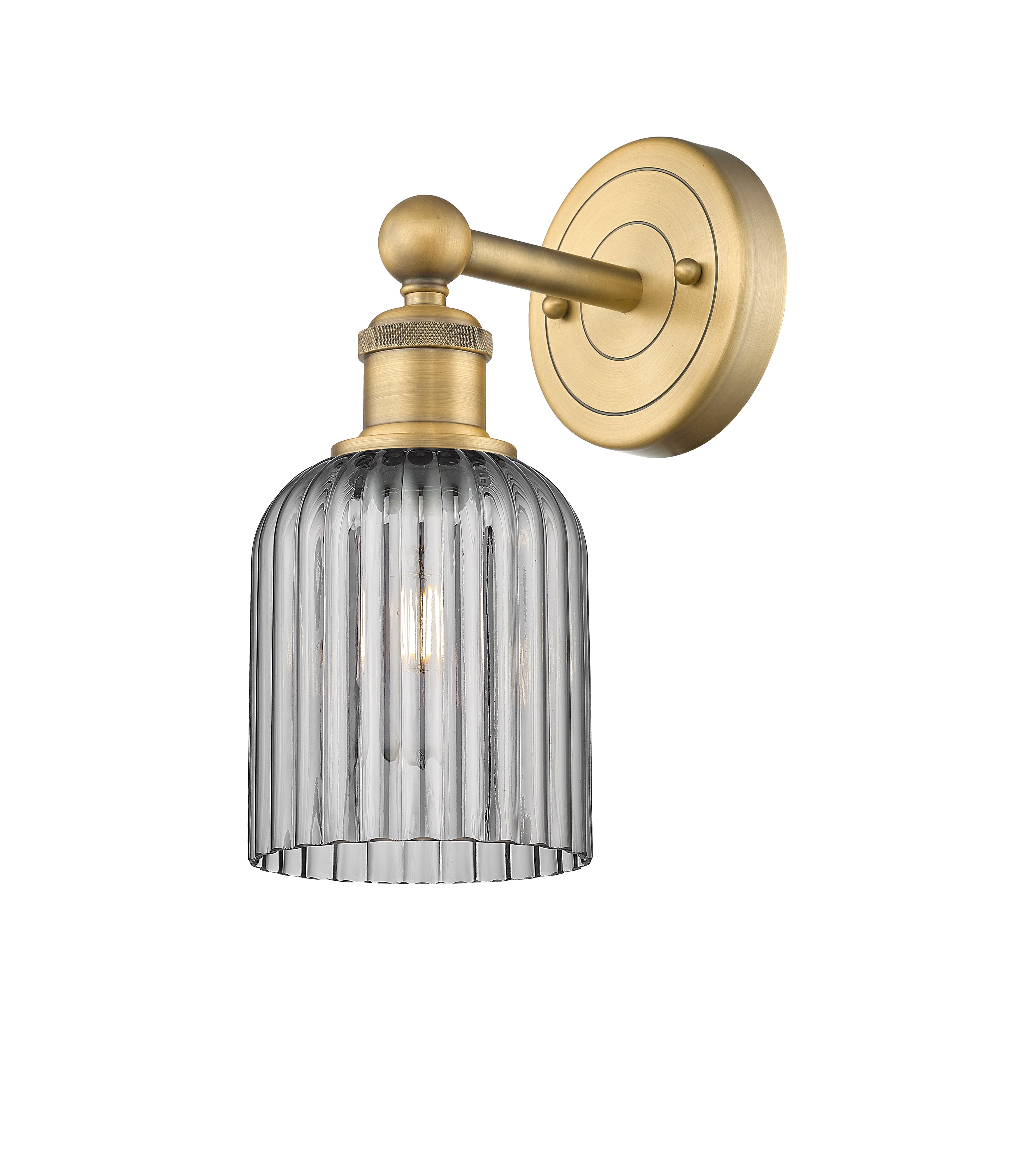 Edison Sconce Cast Brass Steel Glass