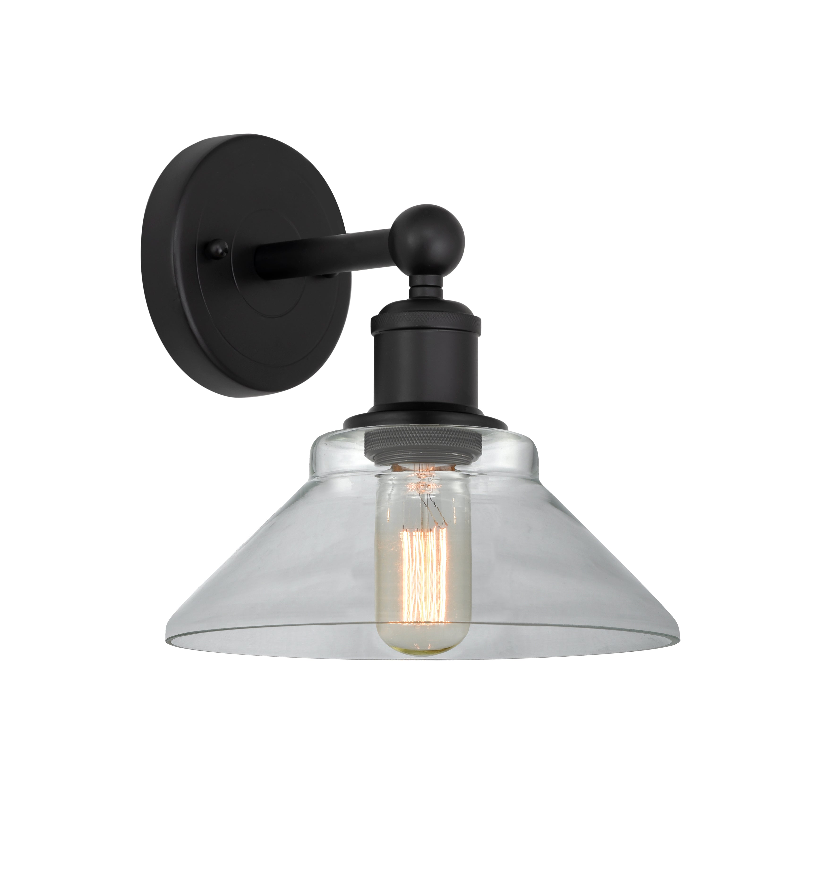 Edison Sconce Cast Brass Modern Steel