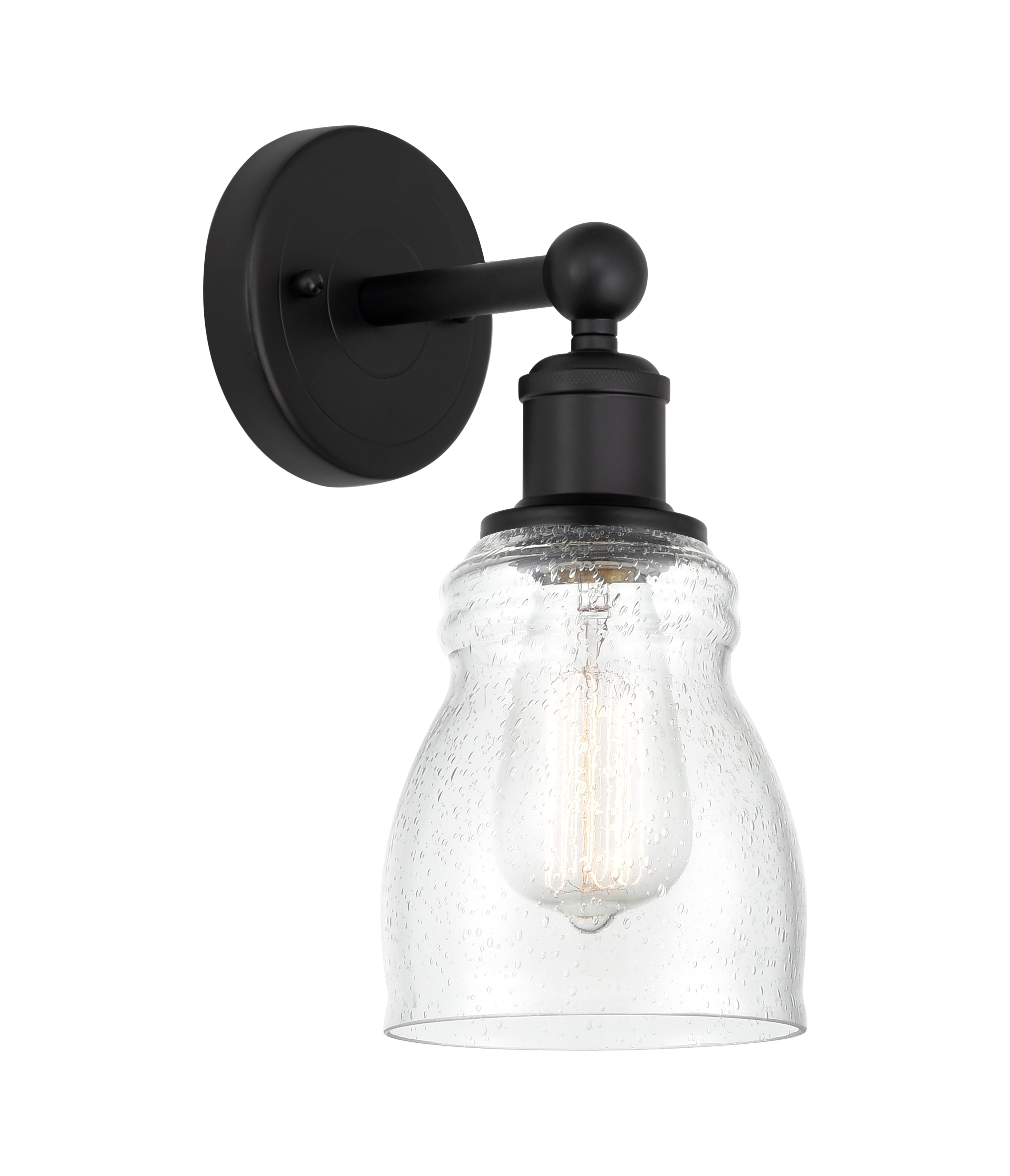 Edison Sconce Cast Brass Steel Glass