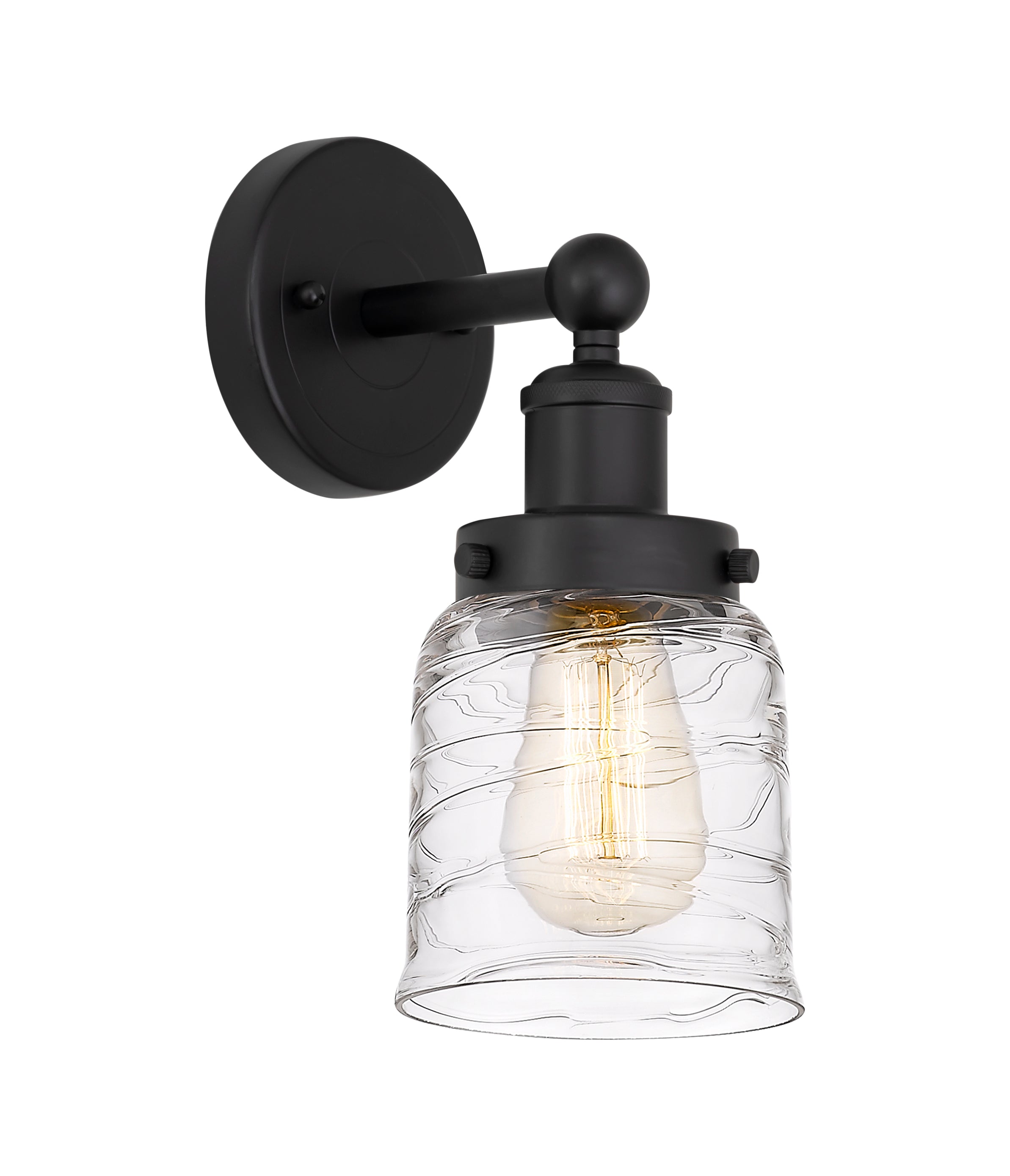 Edison Sconce Cast Brass Glass Shade