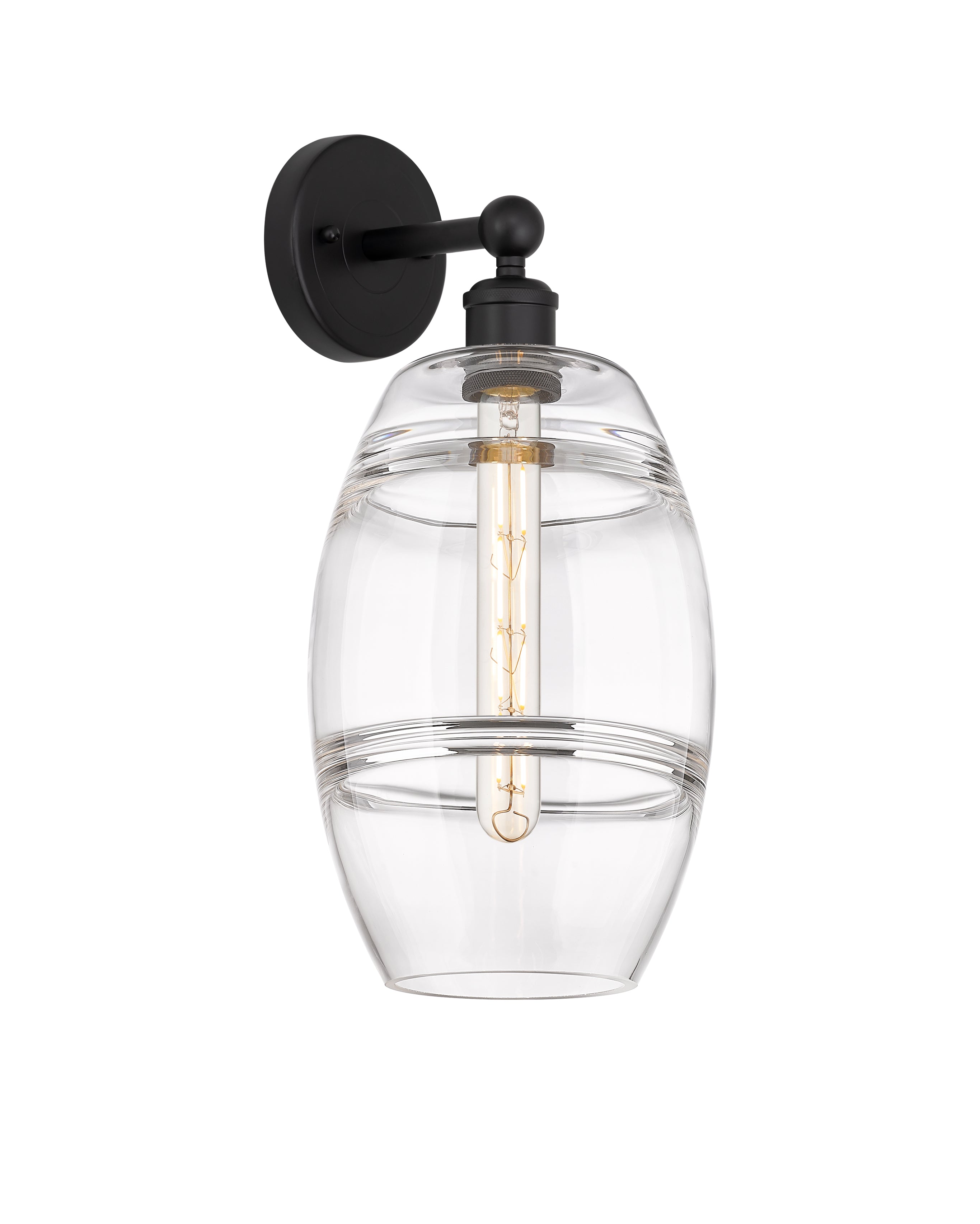 Edison Sconce Cast Brass Modern Glass