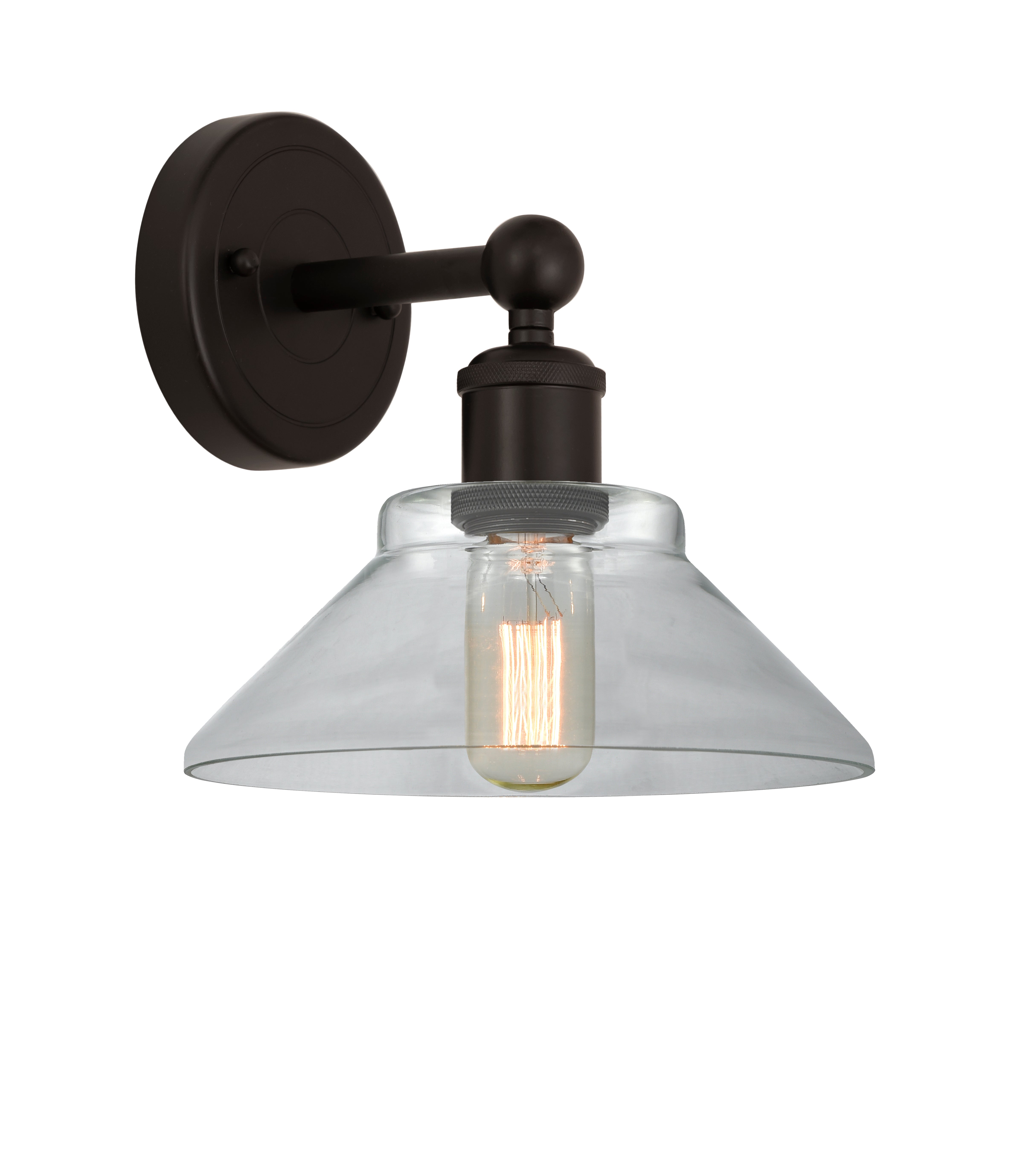 Edison Sconce Cast Brass Modern Steel