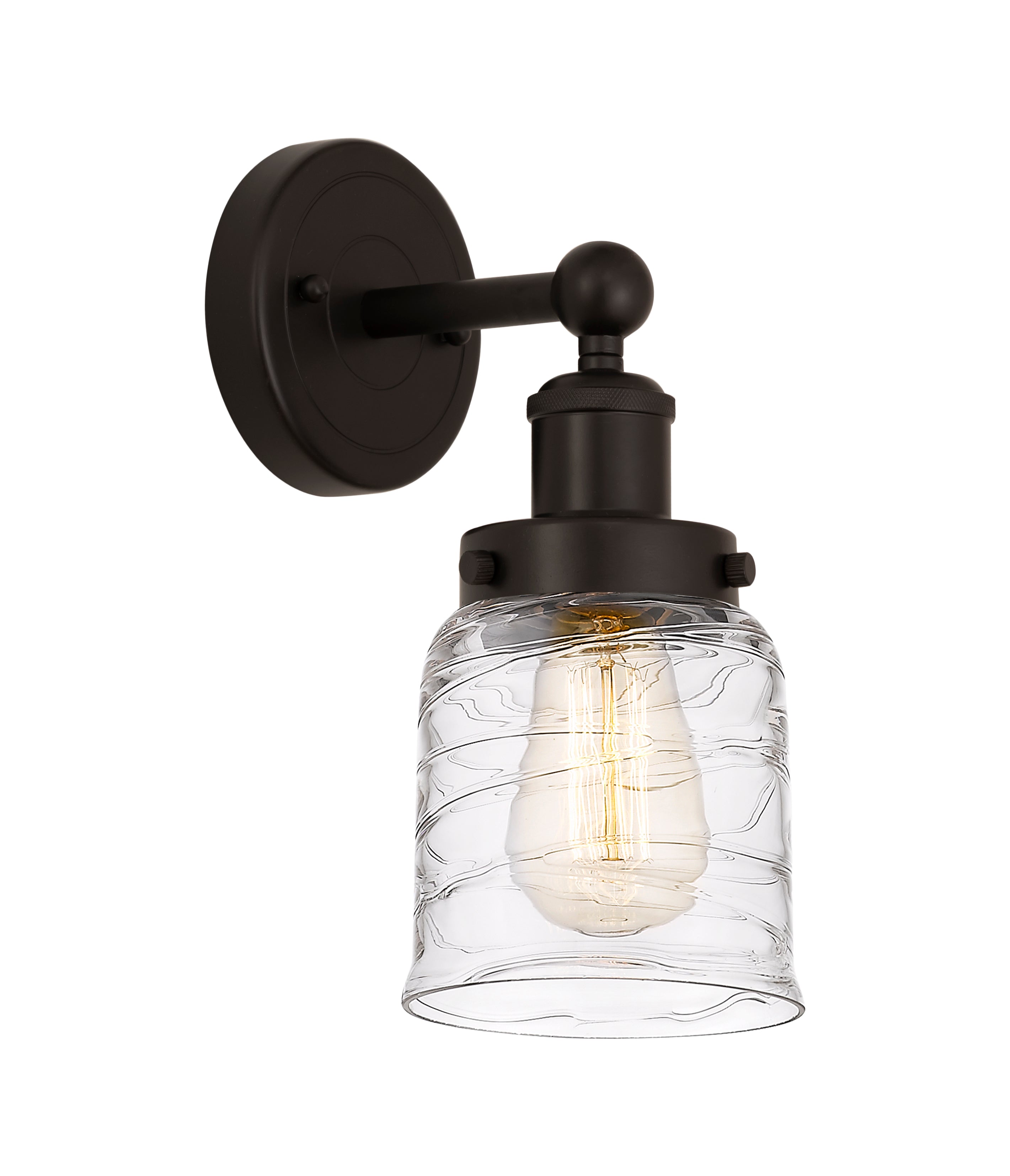 Edison Sconce Cast Brass Glass Shade