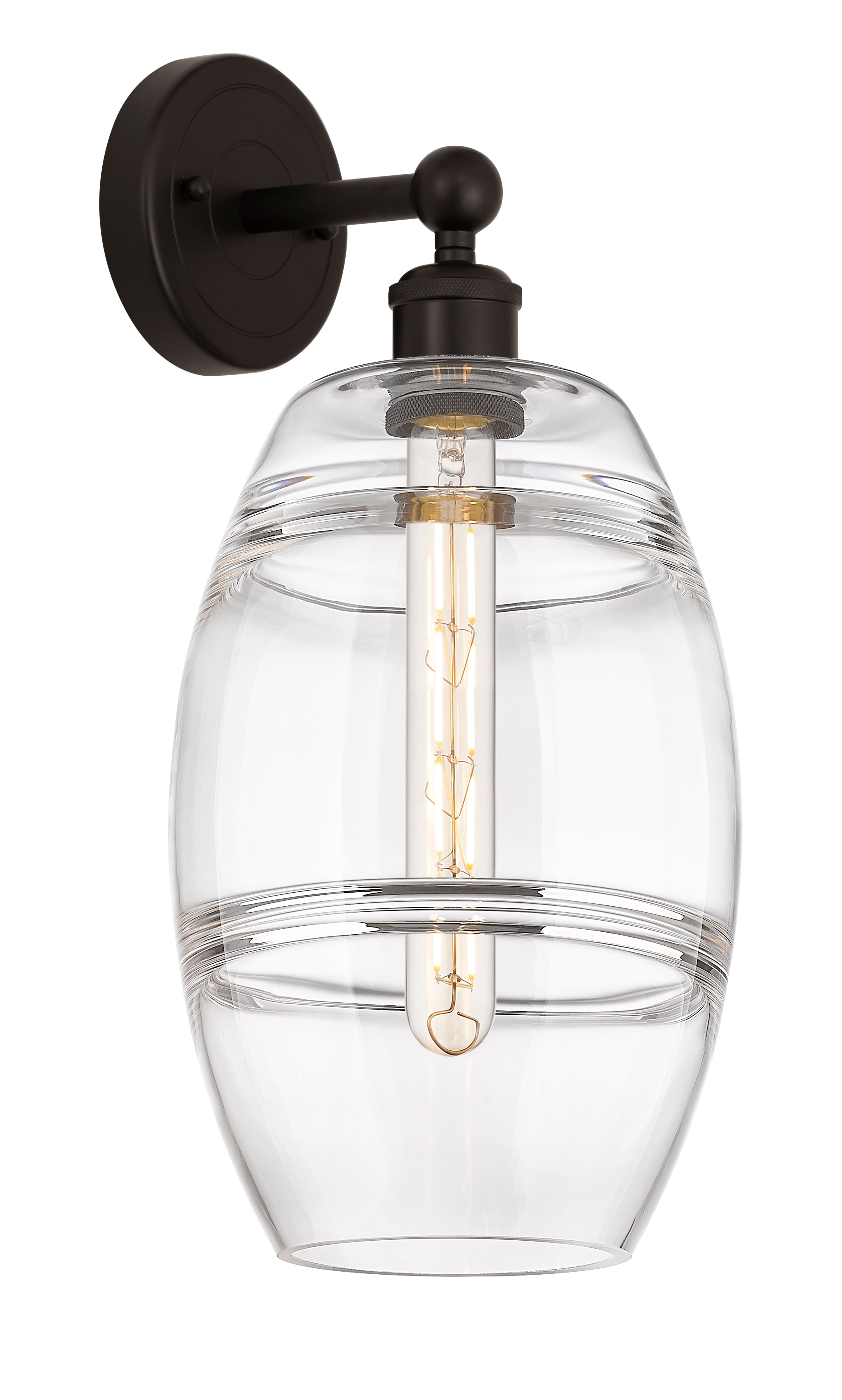 Edison Sconce Cast Brass Modern Glass