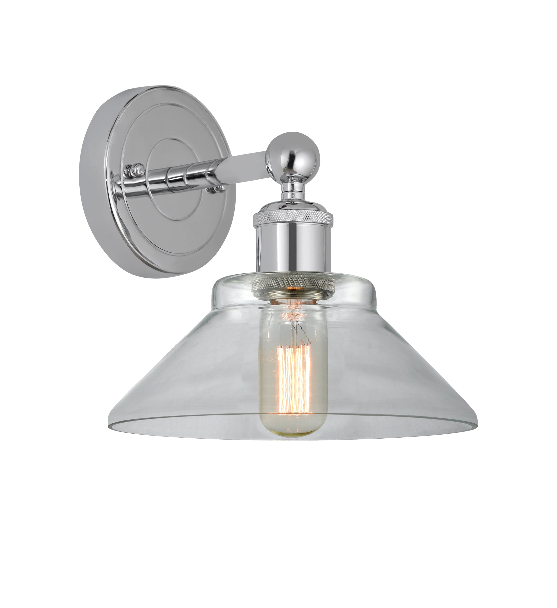 Edison Sconce Cast Brass Modern Steel