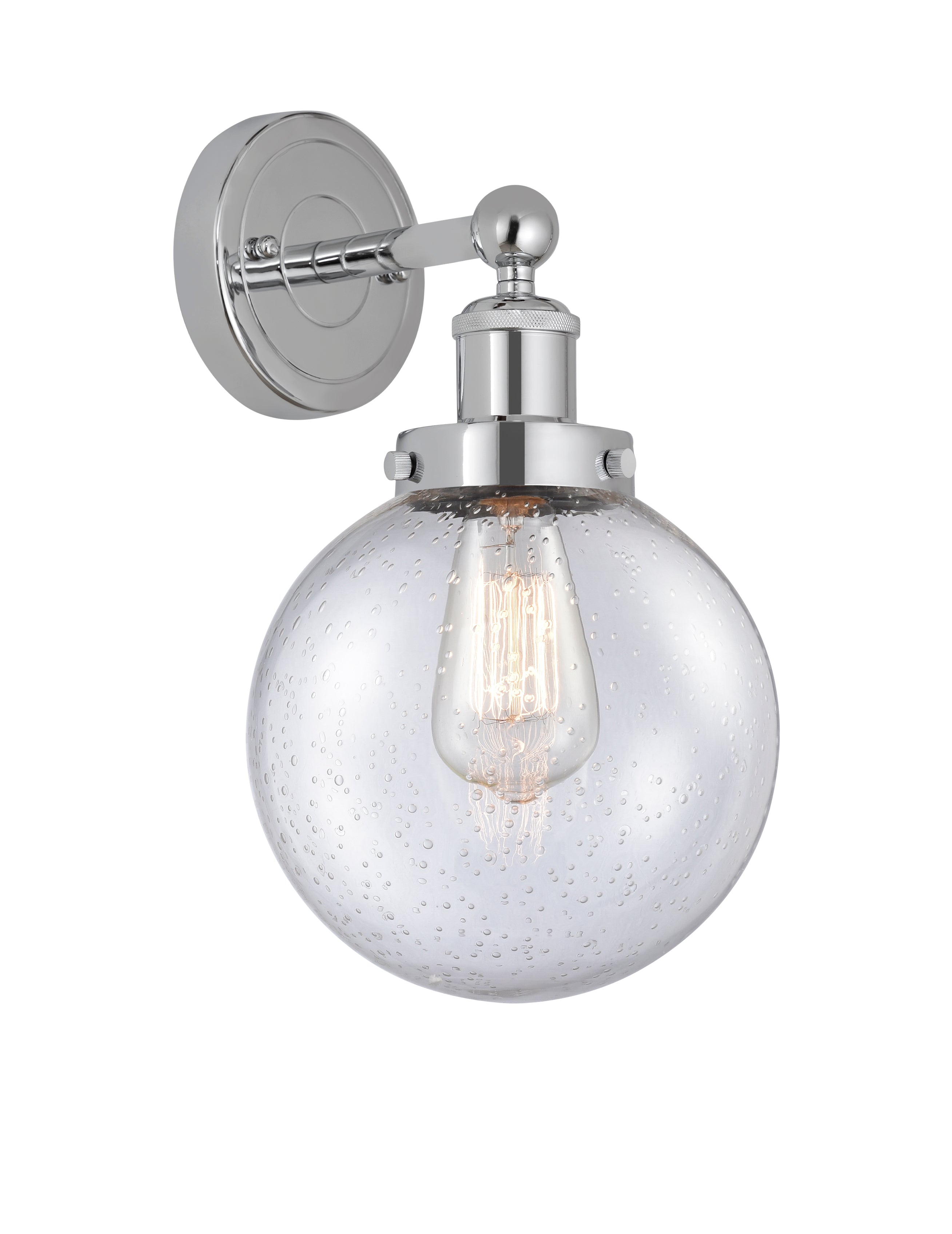 Edison Sconce Cast Brass Steel Glass
