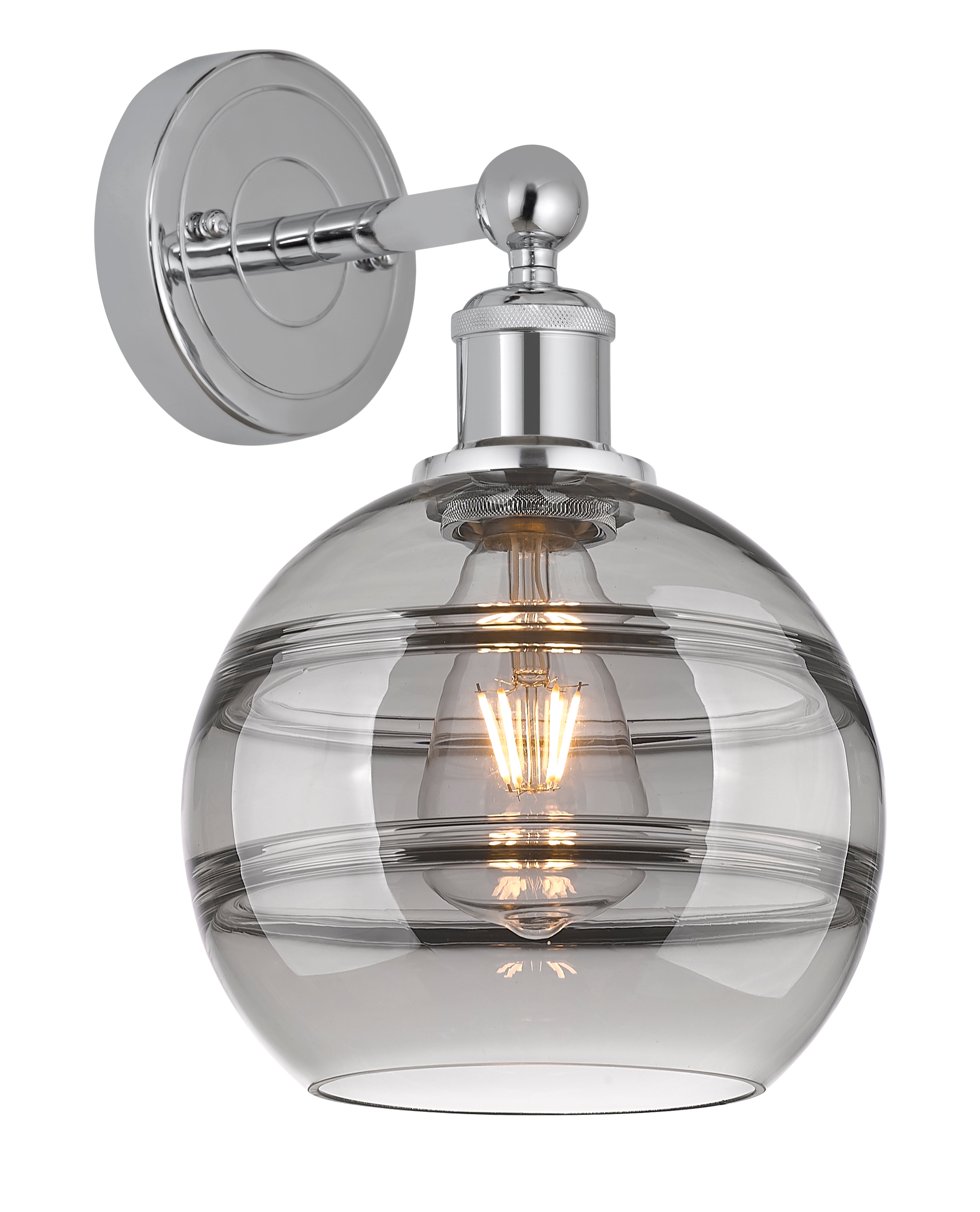 Edison Sconce Brass Glass Steel