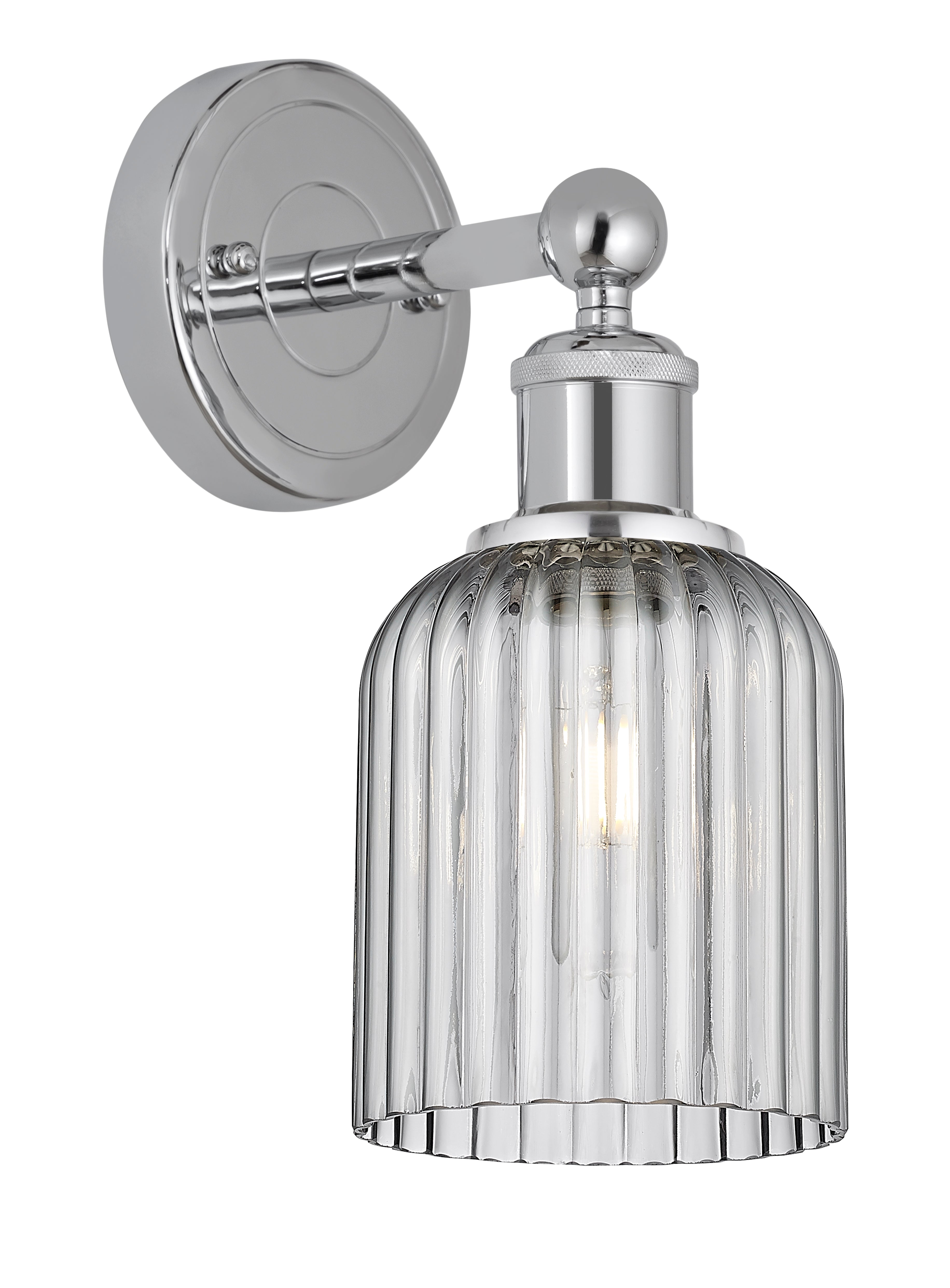 Edison Sconce Cast Brass Steel Glass